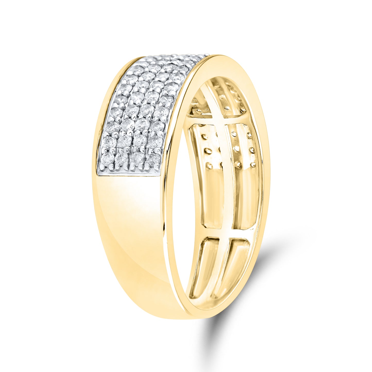 14kt Yellow Gold 0.82 CTW Diamond Men’s Ring