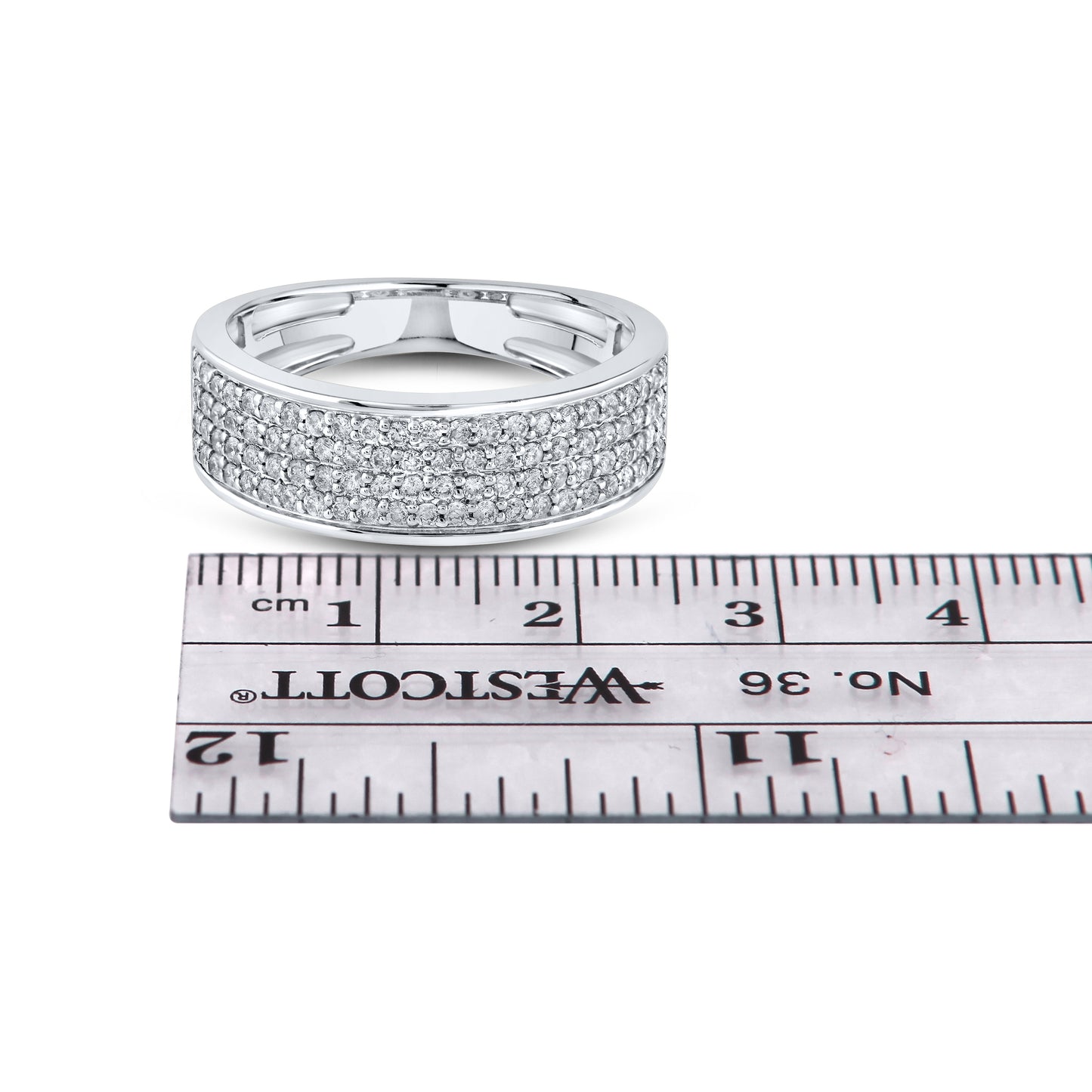 14kt White Gold 0.82 CTW Diamond Men’s Ring