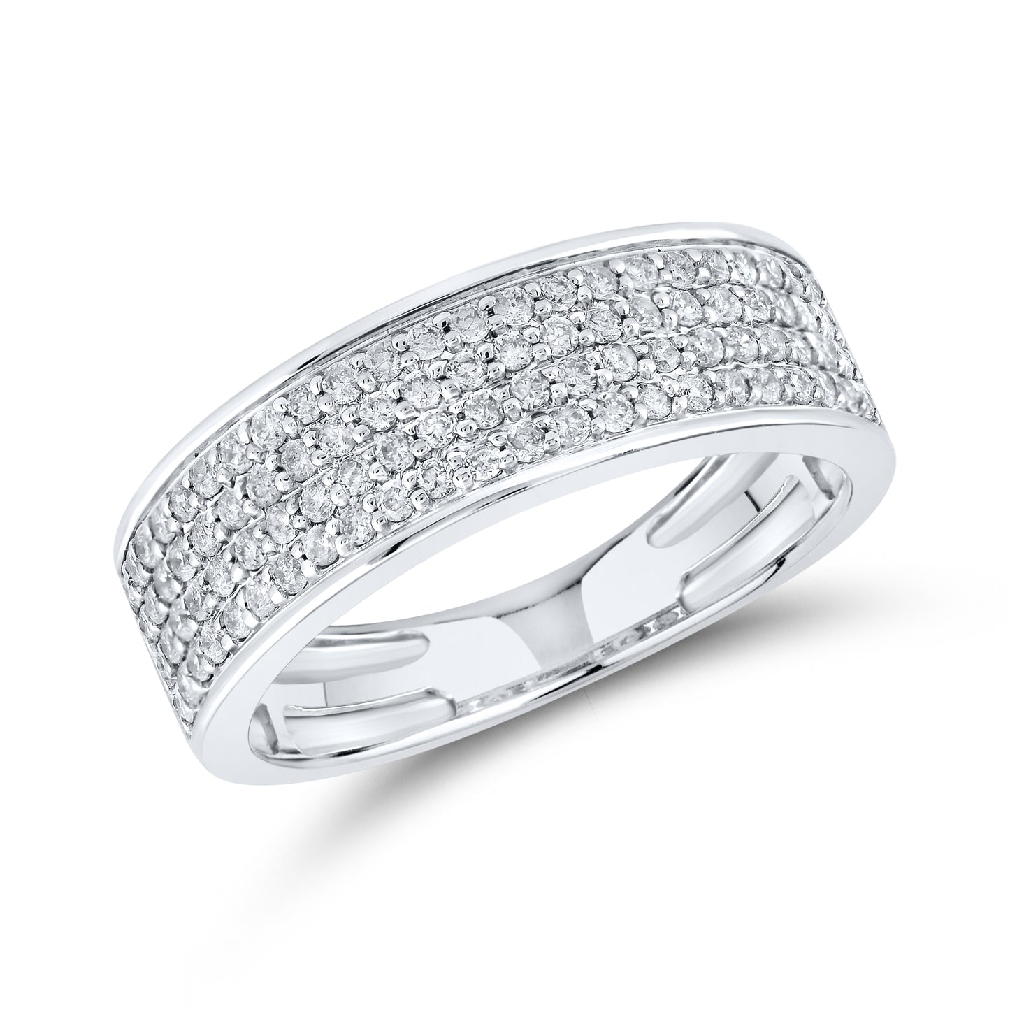14kt White Gold 0.82 CTW Diamond Men’s Ring