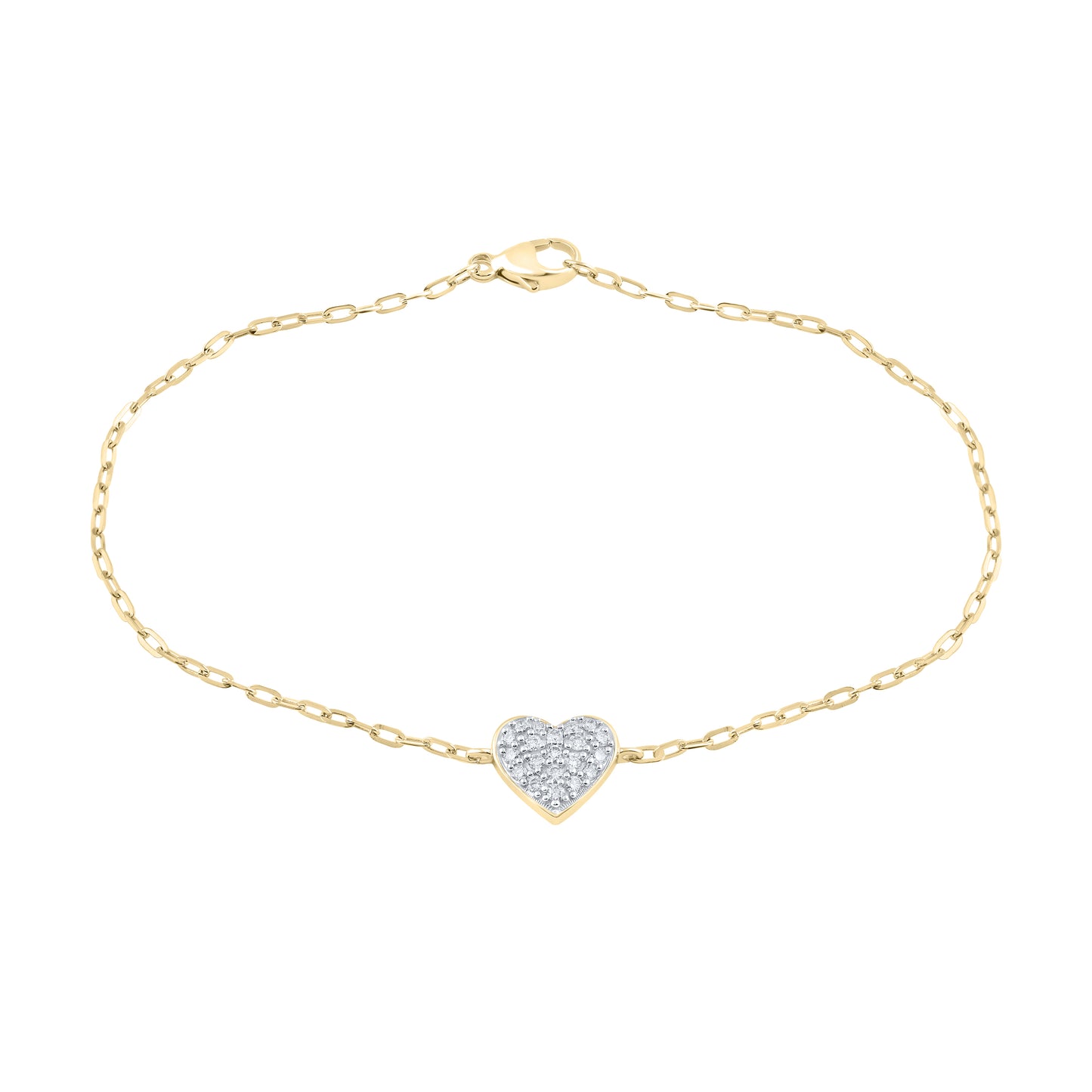 14kt Yellow Gold 0.20 CTW Lab Diamond Bracelet