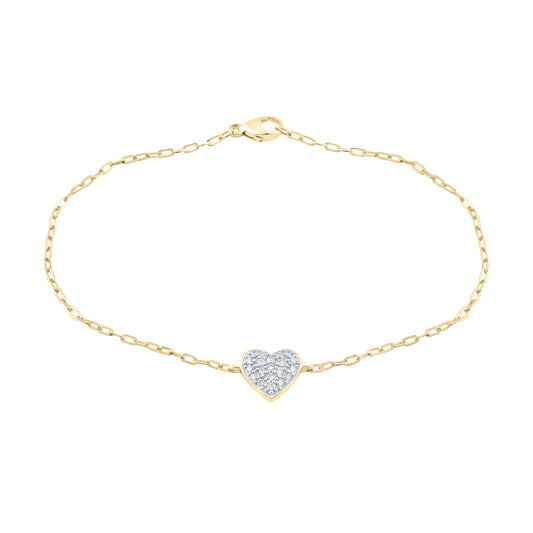 14kt Yellow Gold 0.20 CTW Lab Diamond Bracelet
