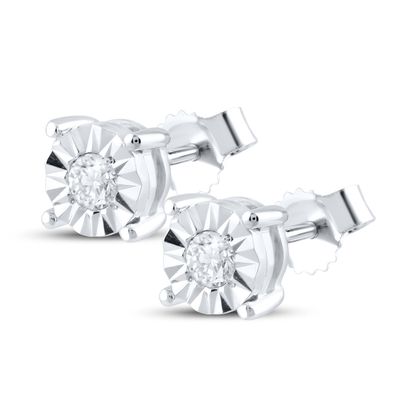 14kt White Gold 0.12 CTW  Lab Diamond Earring
