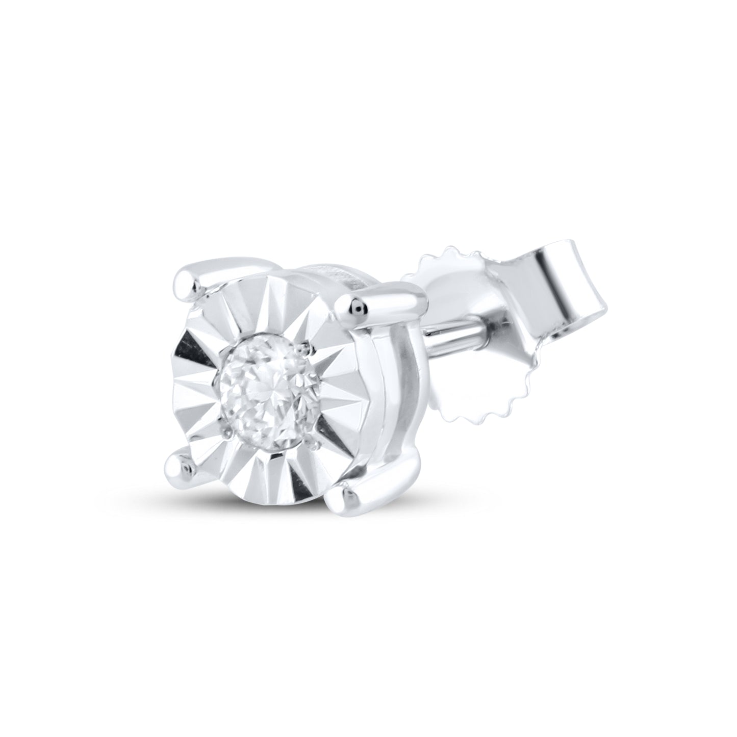 14kt White Gold 0.12 CTW  Lab Diamond Earring