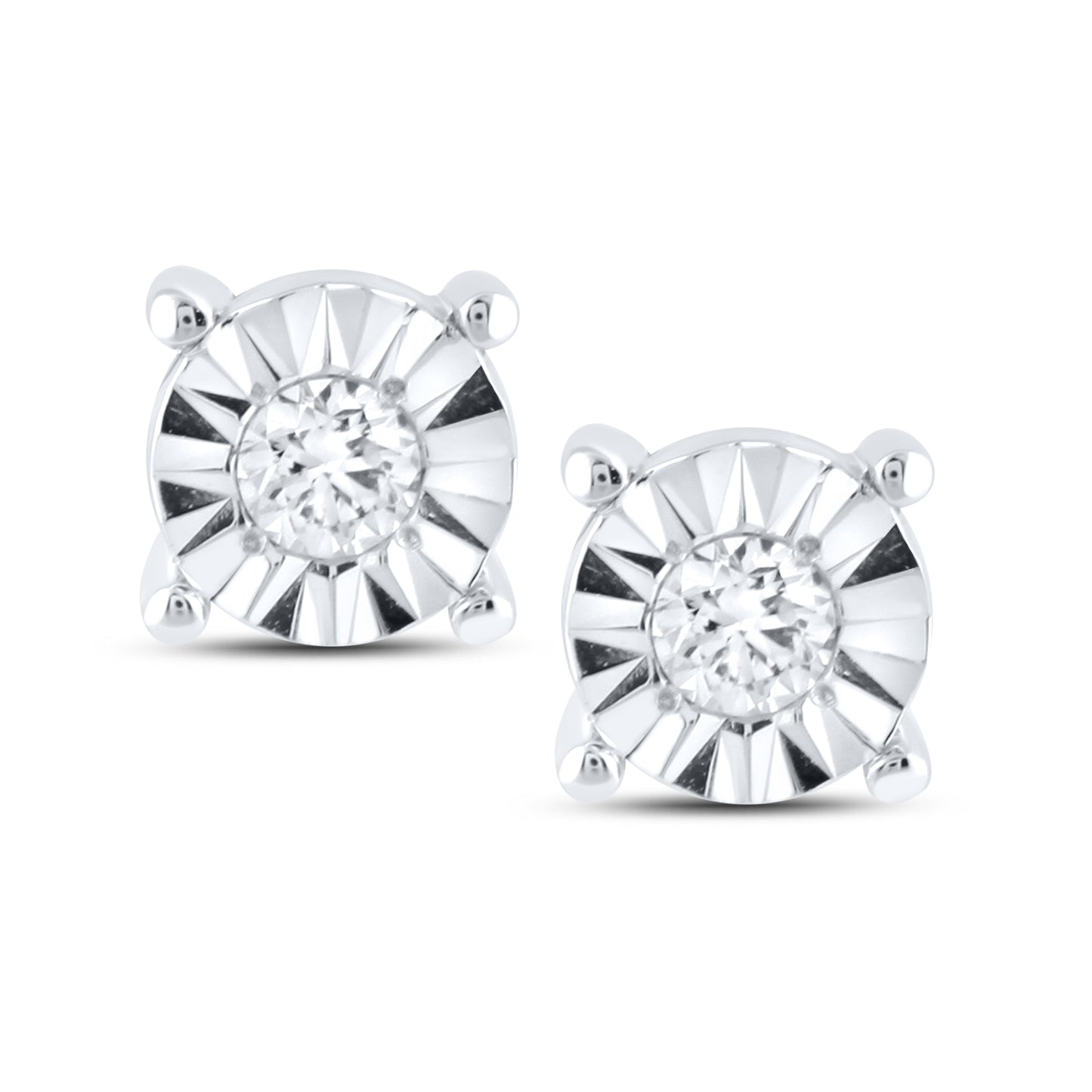 14kt White Gold 0.12 CTW  Lab Diamond Earring