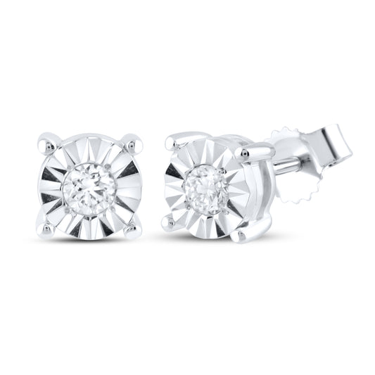 14kt White Gold 0.12 CTW  Lab Diamond Earring