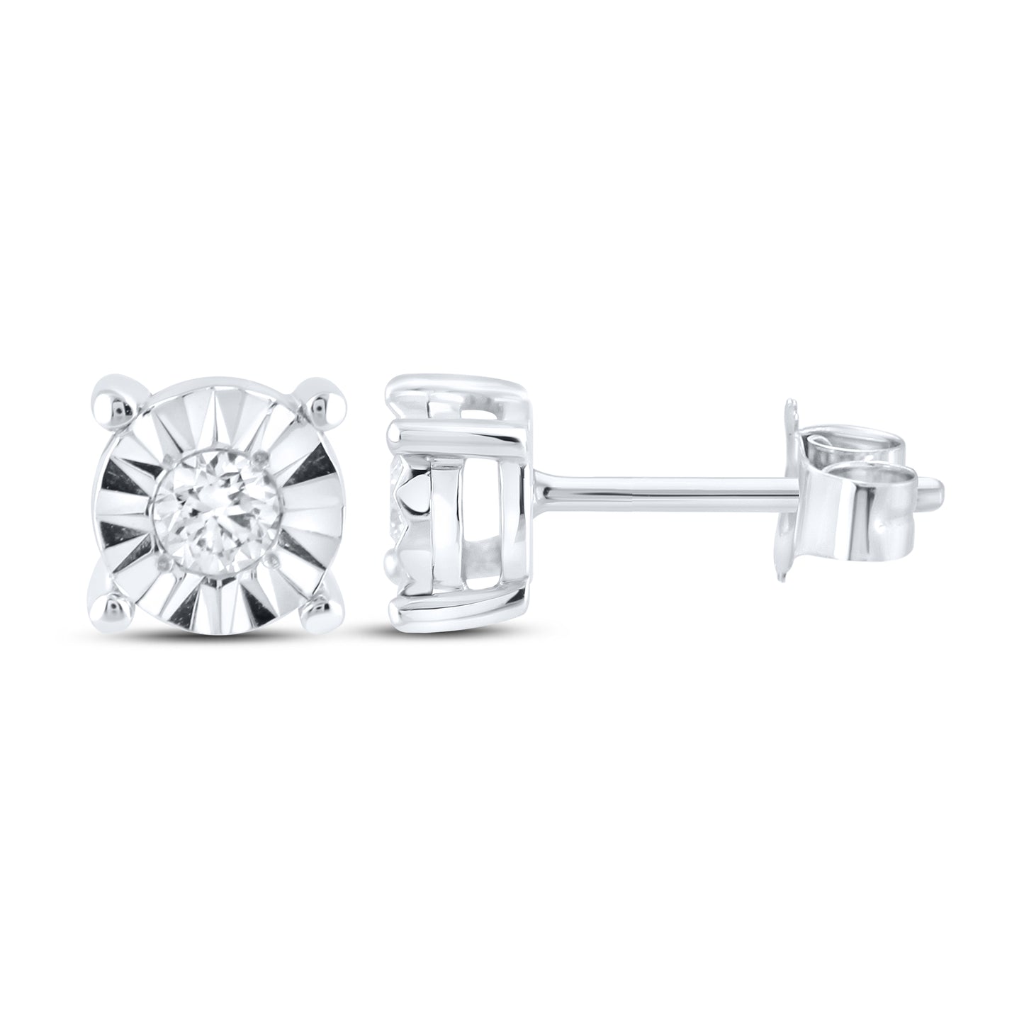 14kt White Gold 0.12 CTW  Lab Diamond Earring