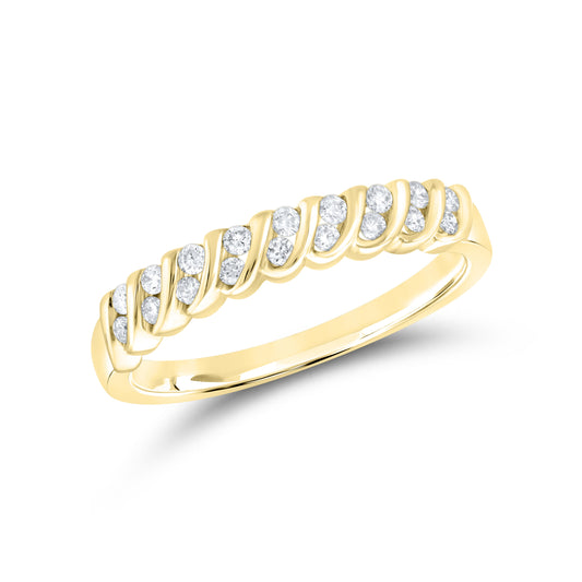 14kt yellow gold 0.21 CTW Ladies Diamond Band