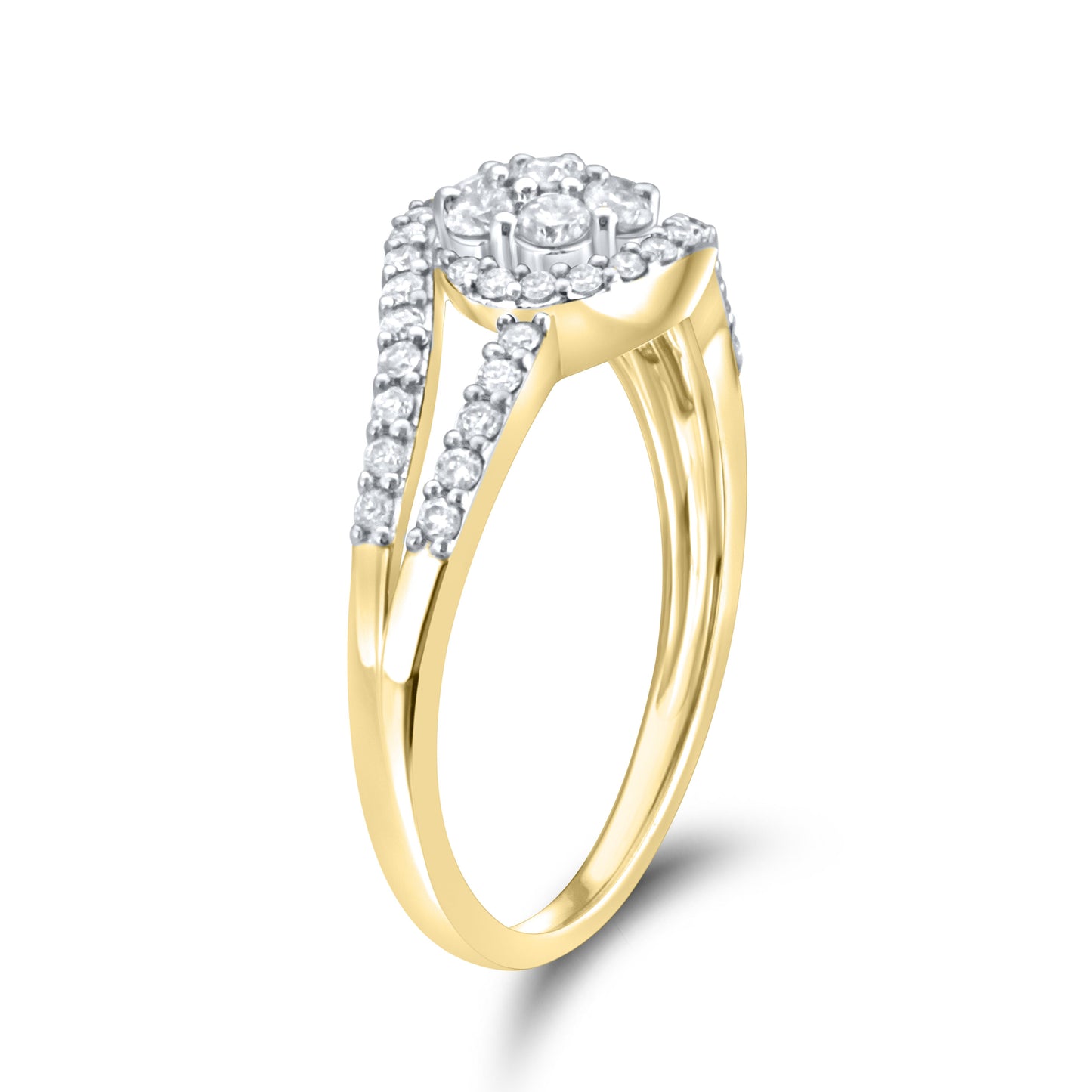 14kt Yellow Gold 0.50 CTW Diamond Ring