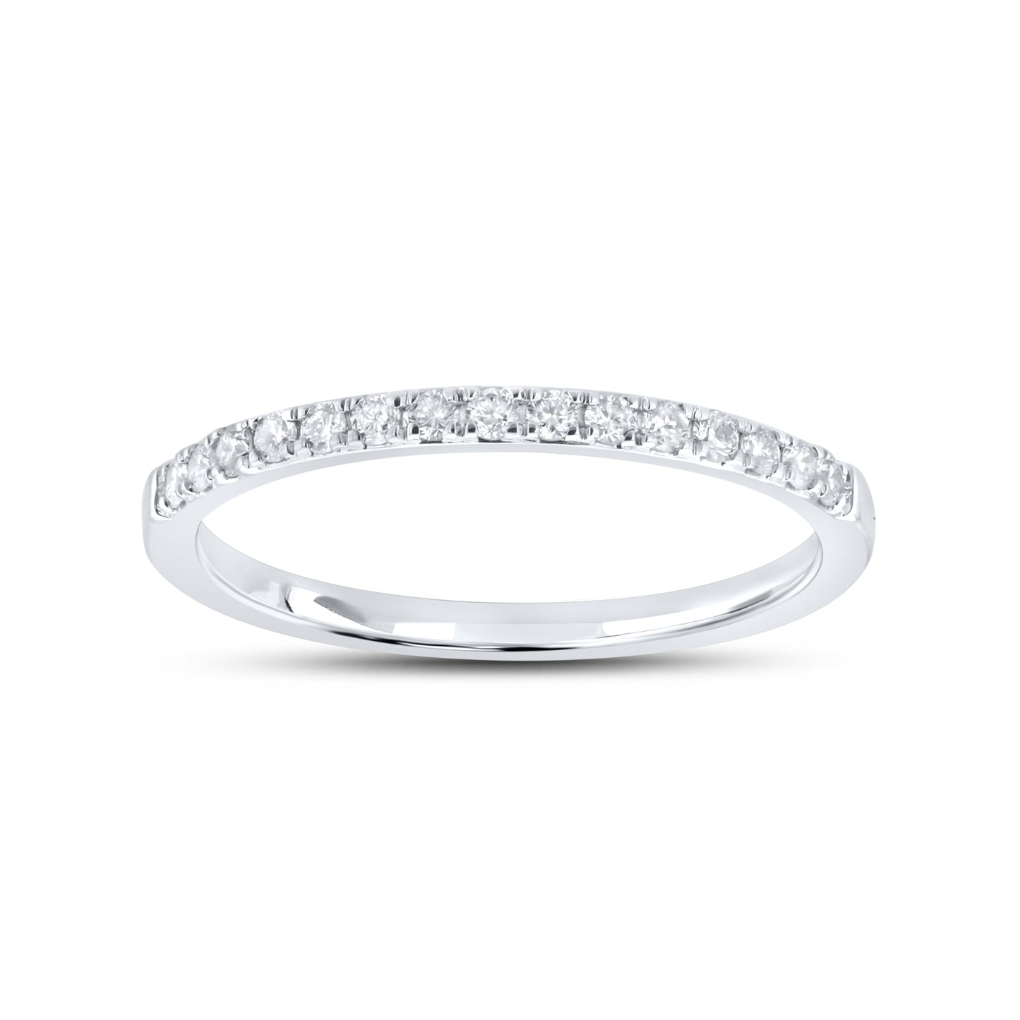 14kt White Gold 0.25 CTW Natural Diamond Band