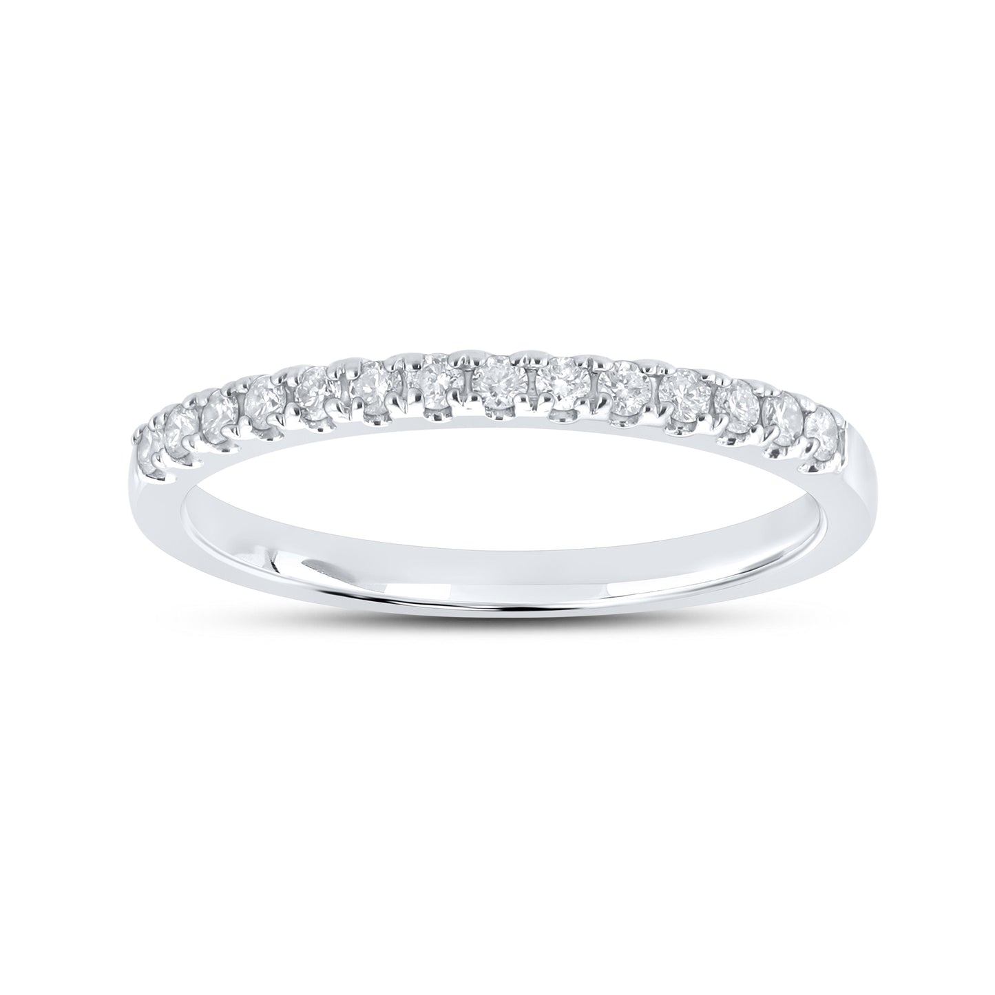 14kt White Gold 0.25 CTW Natural Diamond Band