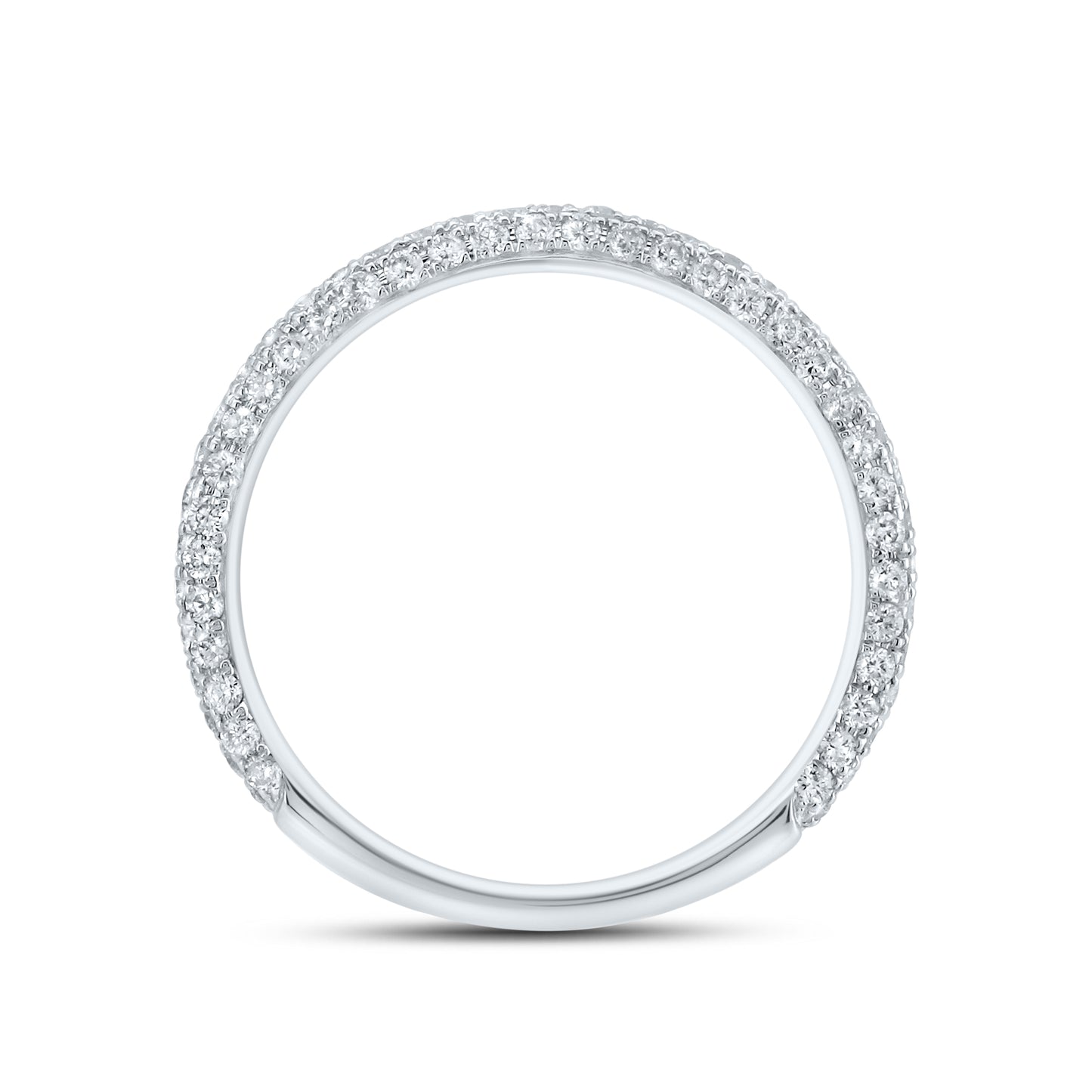 14kt White Gold 0.68 CTW Natural Diamond Band