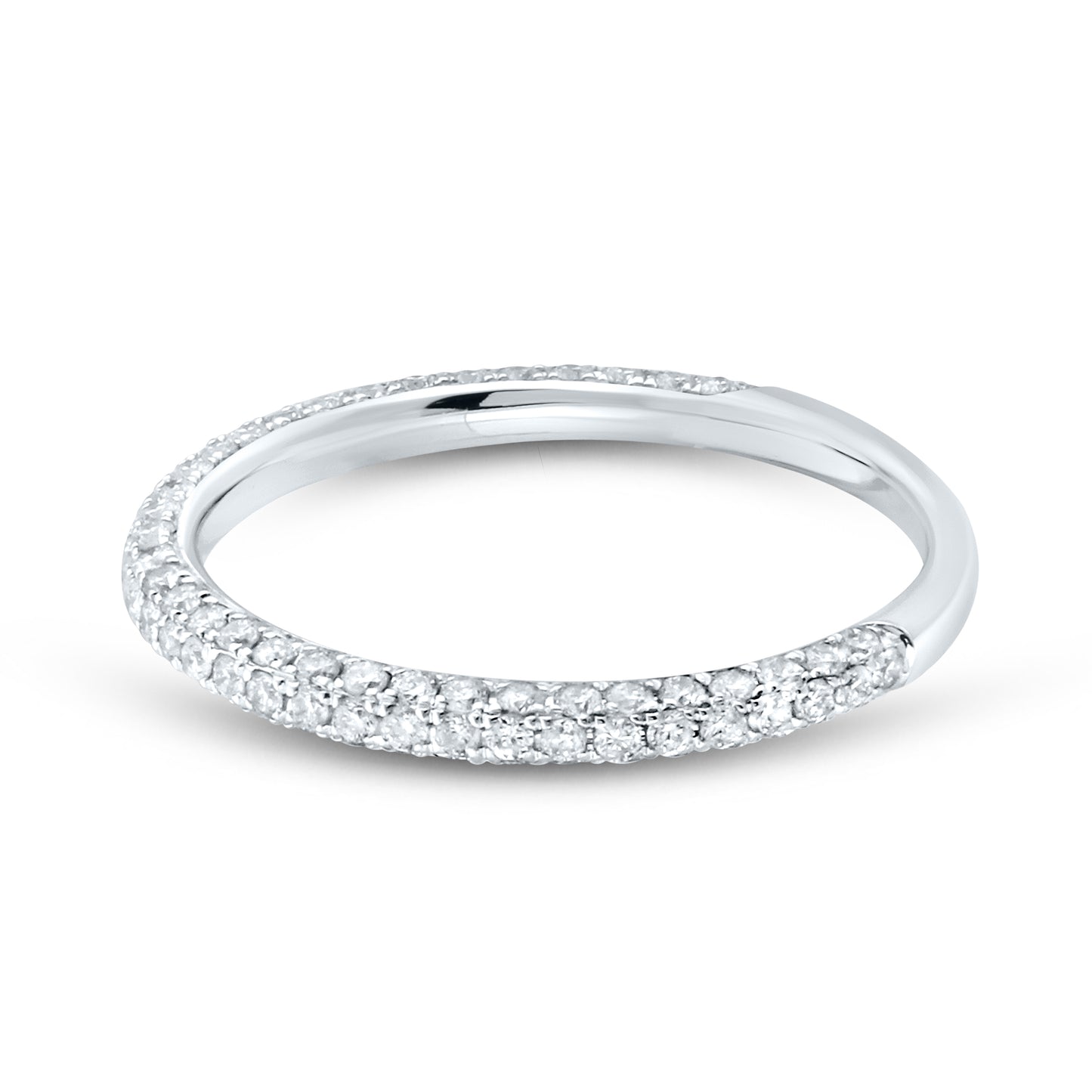 14kt White Gold 0.68 CTW Natural Diamond Band