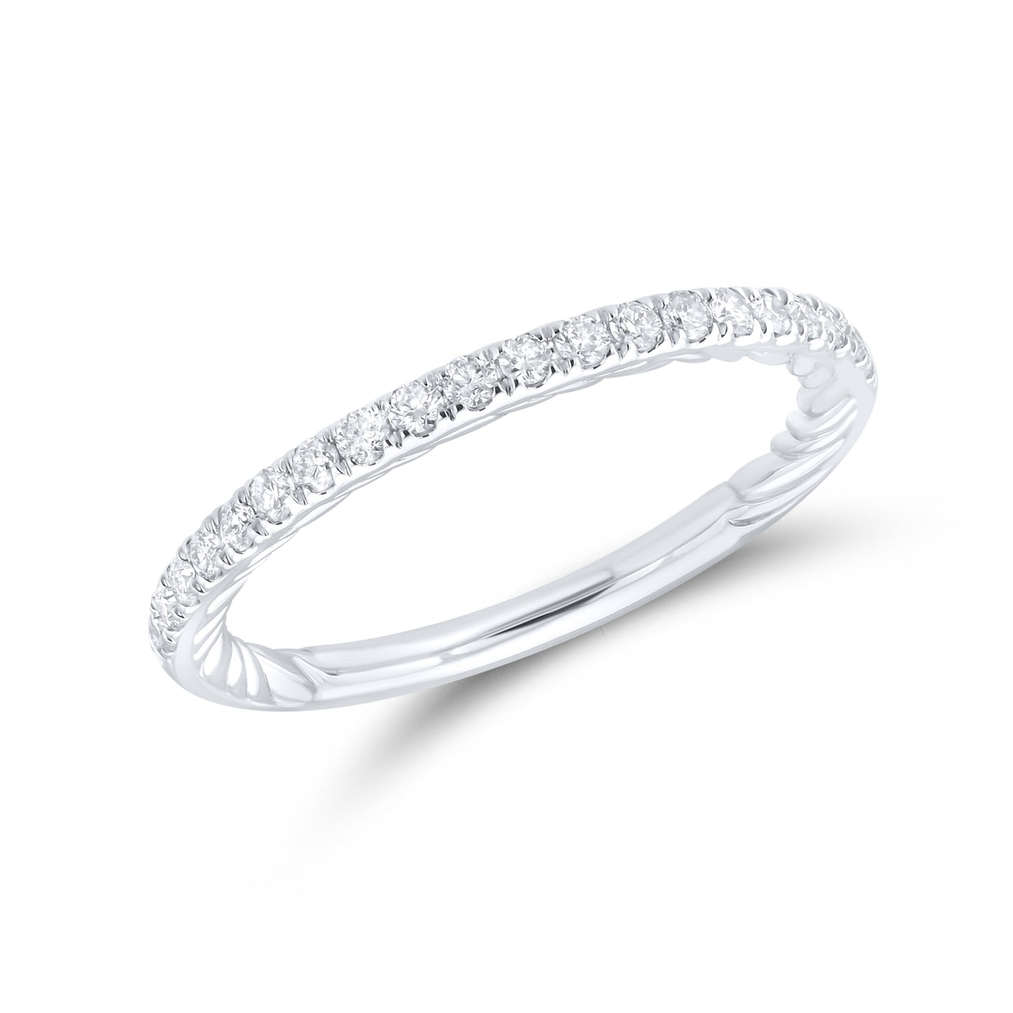 14kt White Gold 0.27 CTW Natural Diamond Band