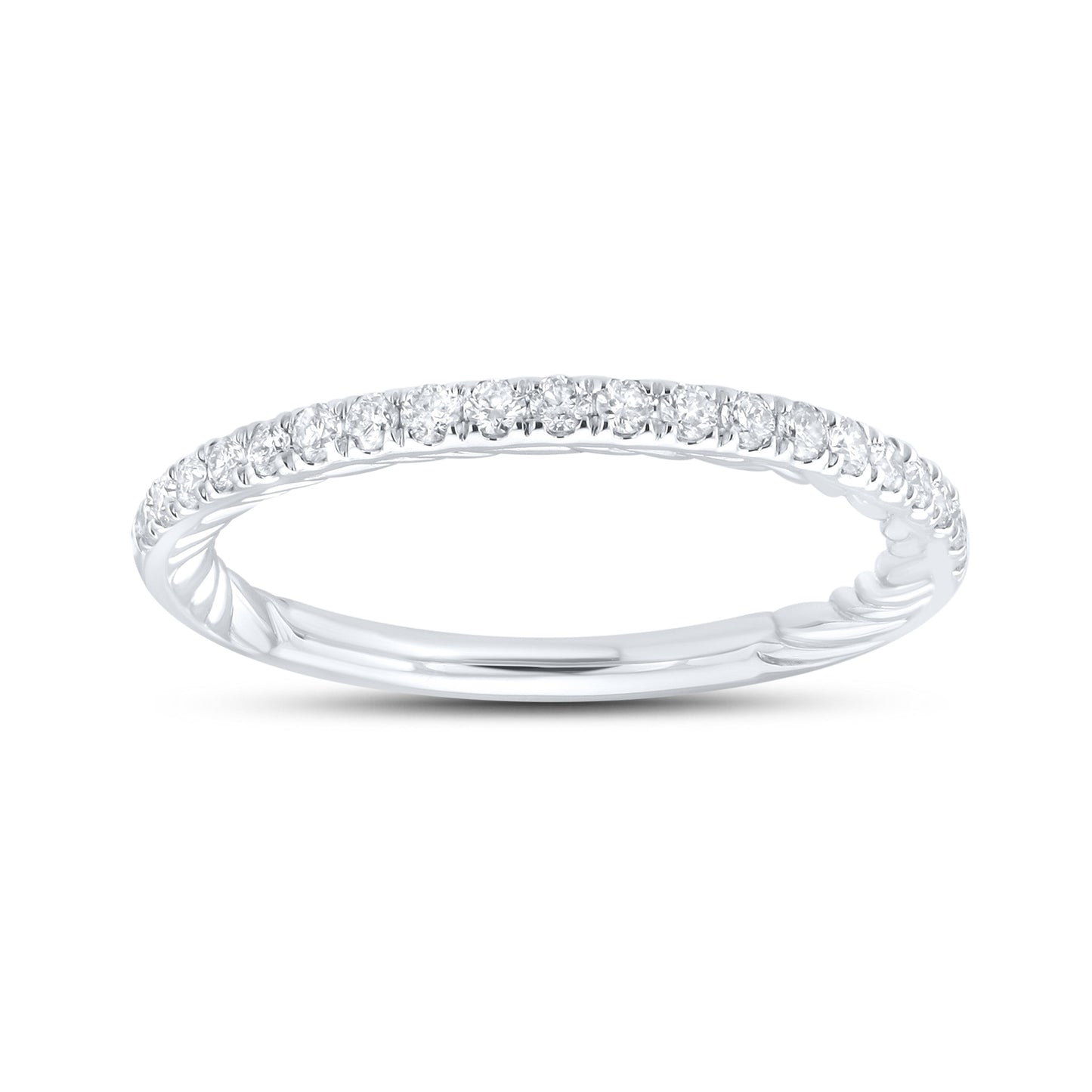 14kt White Gold 0.27 CTW Natural Diamond Band