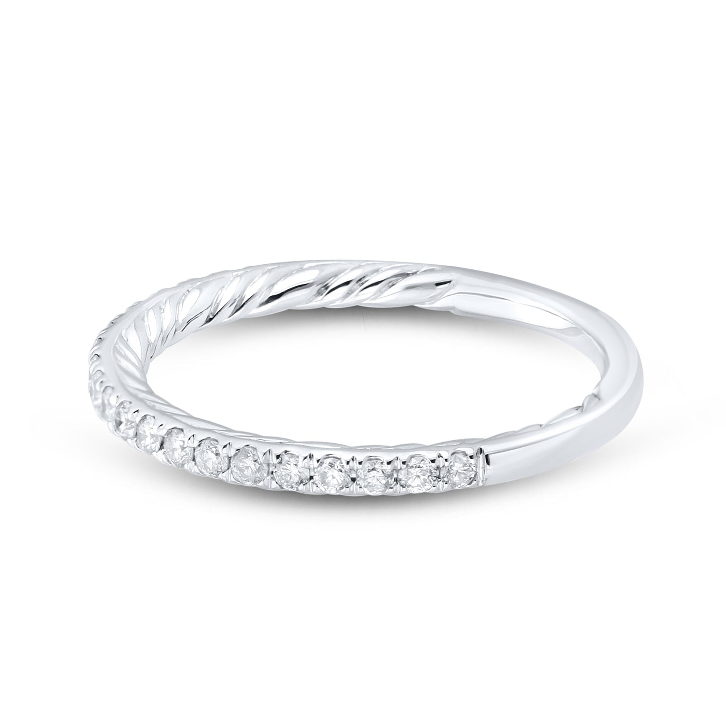 14kt White Gold 0.27 CTW Natural Diamond Band