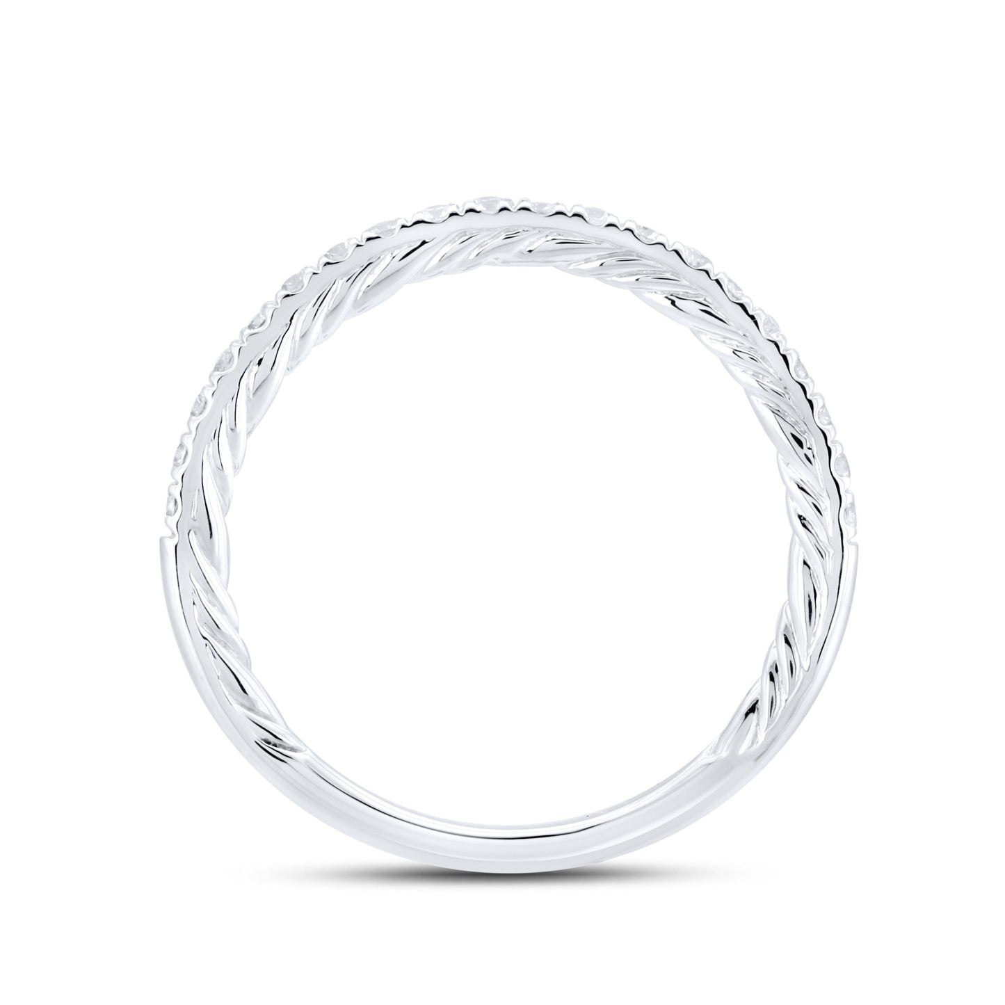 14kt White Gold 0.27 CTW Natural Diamond Band