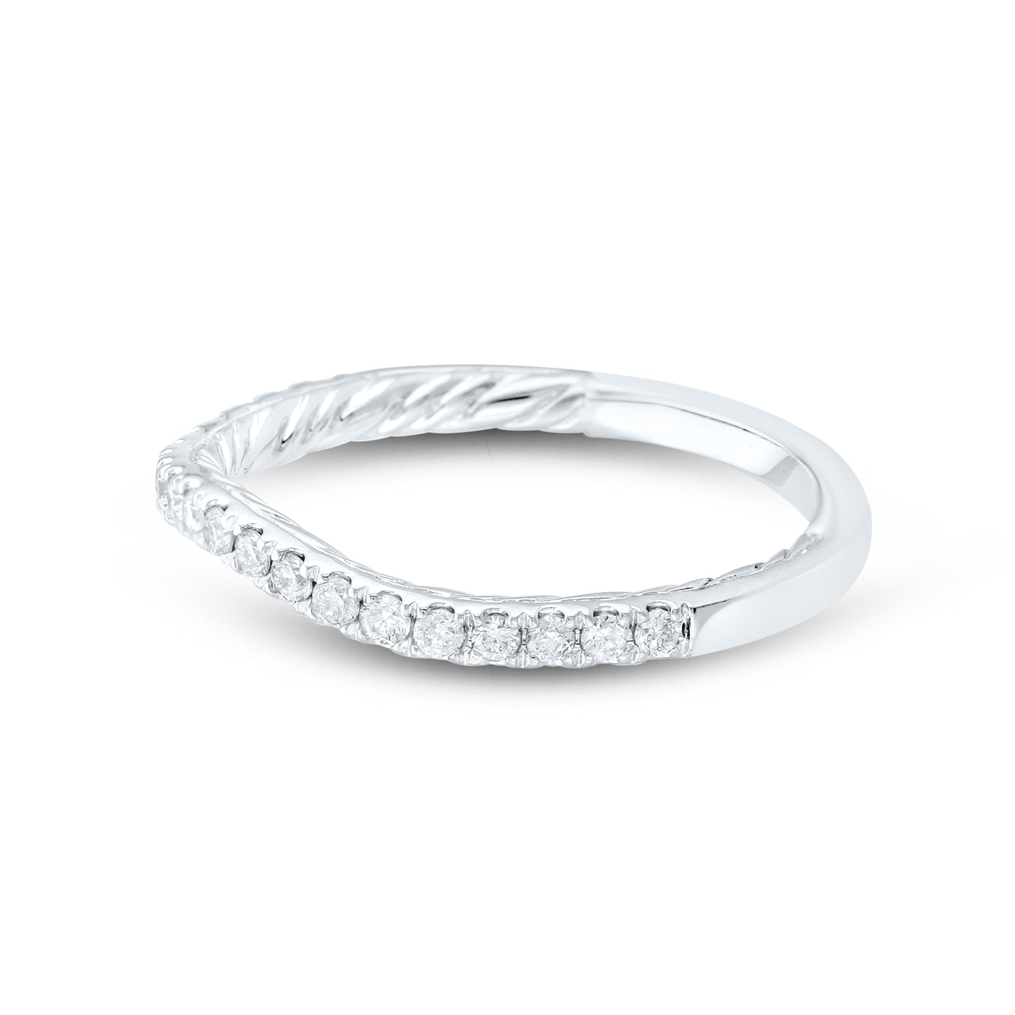 14kt White Gold 0.26 CTW Natural Diamond Band
