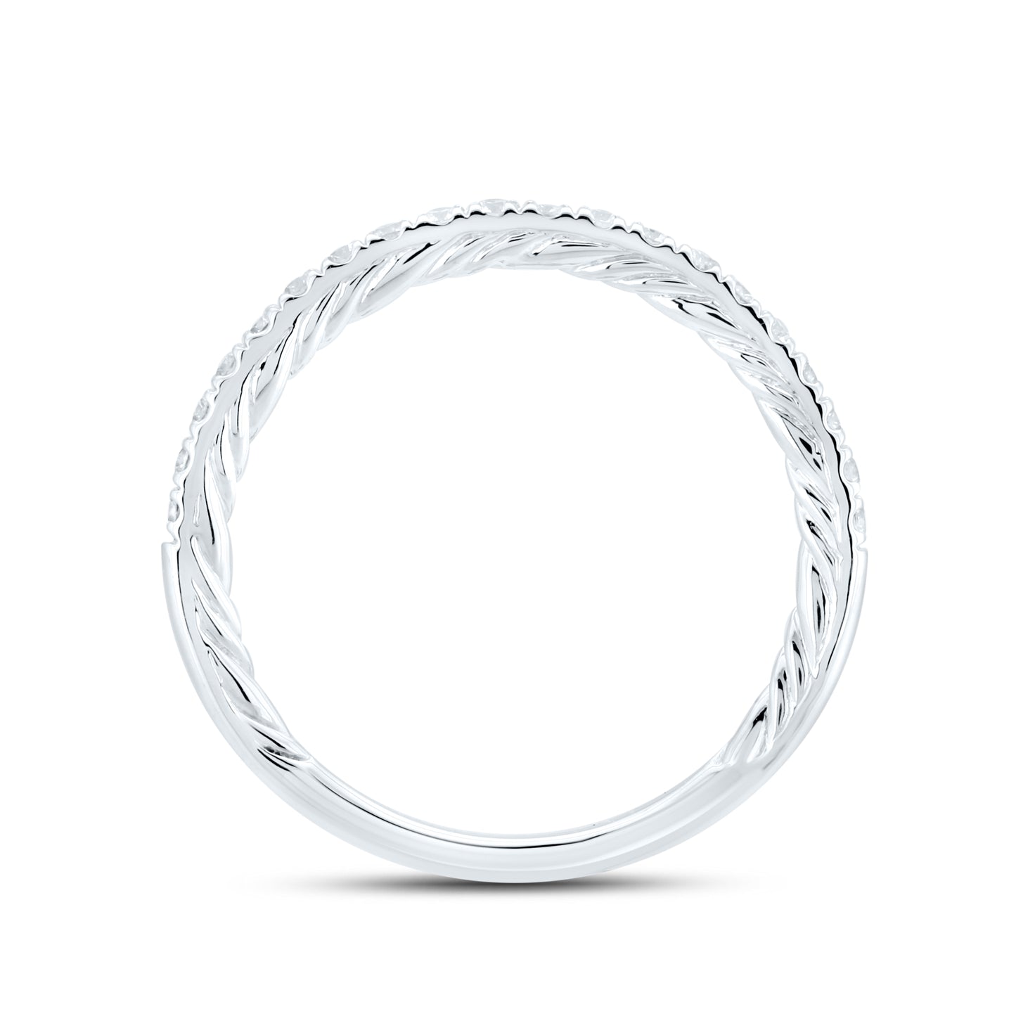 14kt White Gold 0.26 CTW Natural Diamond Band