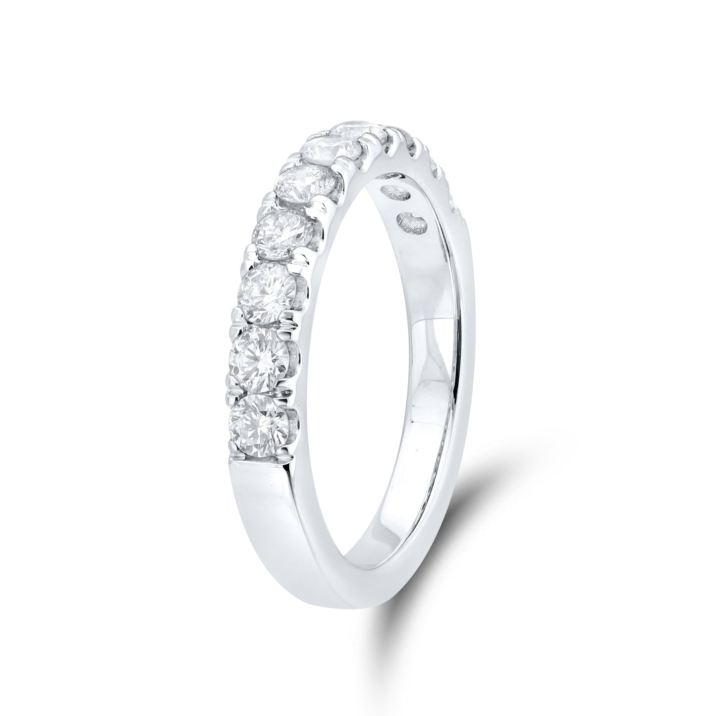 14k white gold 0.84ctw Diamond Band