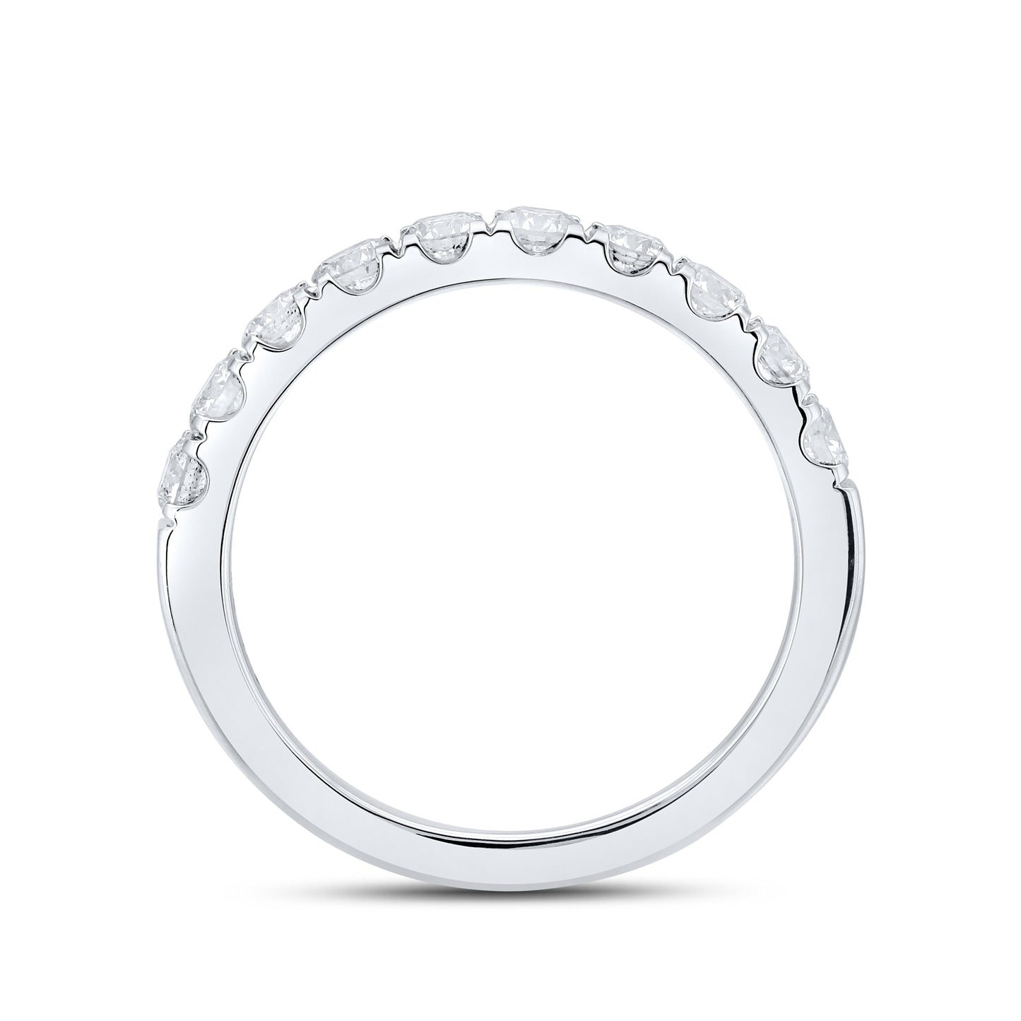 14k white gold 0.84ctw Diamond Band