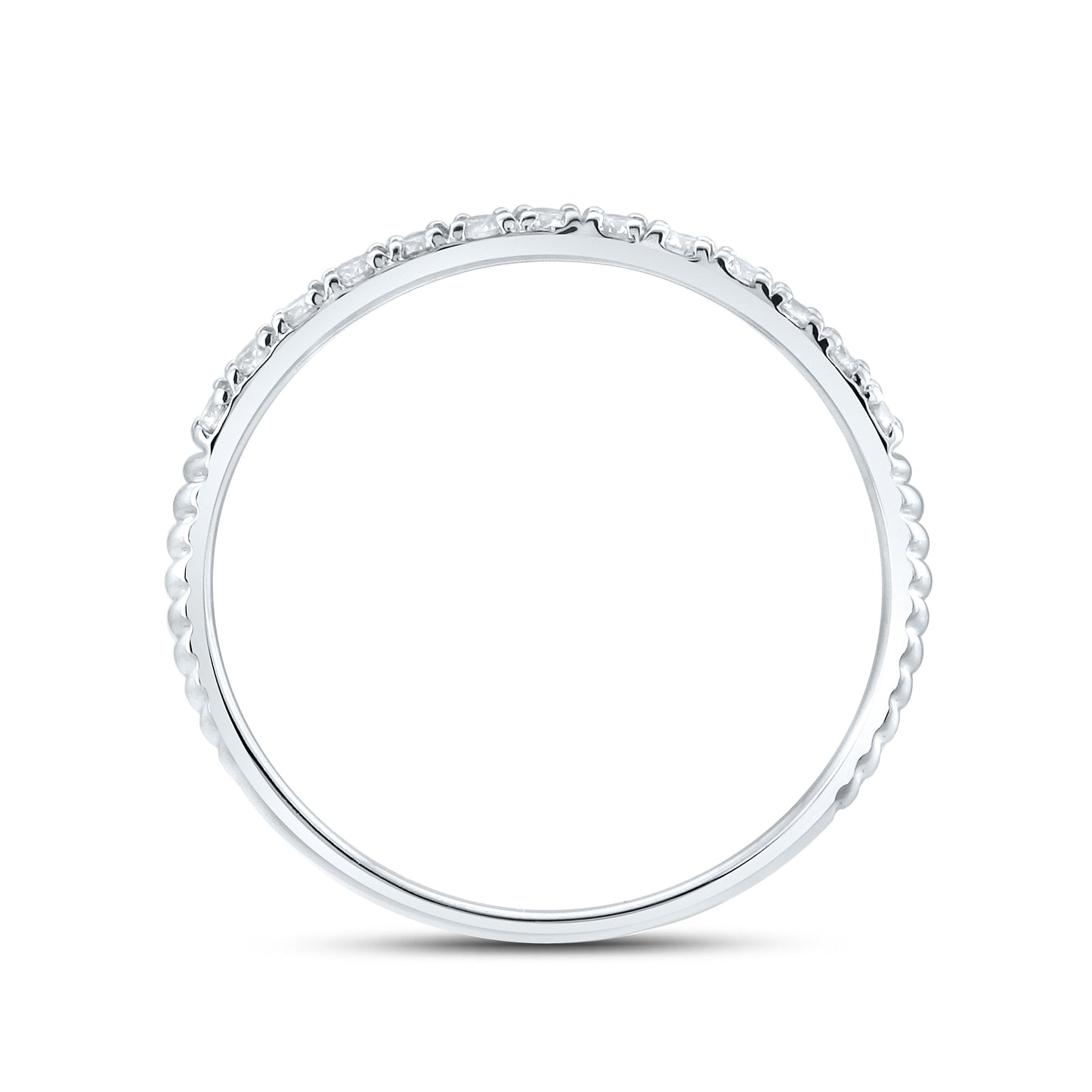 14kt White Gold 0.20 CTW Natural Diamond Band