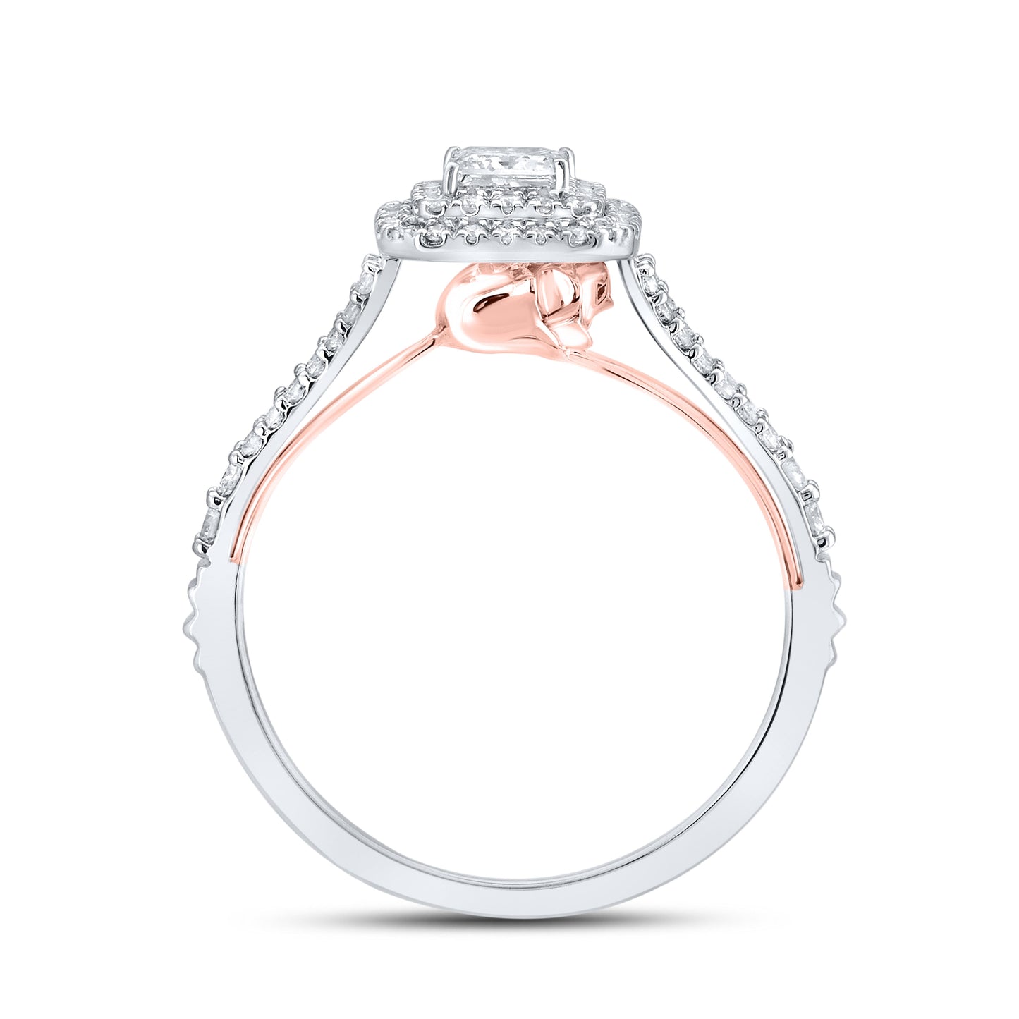 14KT WHITE GOLD 0.75 CTW DIAMOND ENGAGEMENT RING