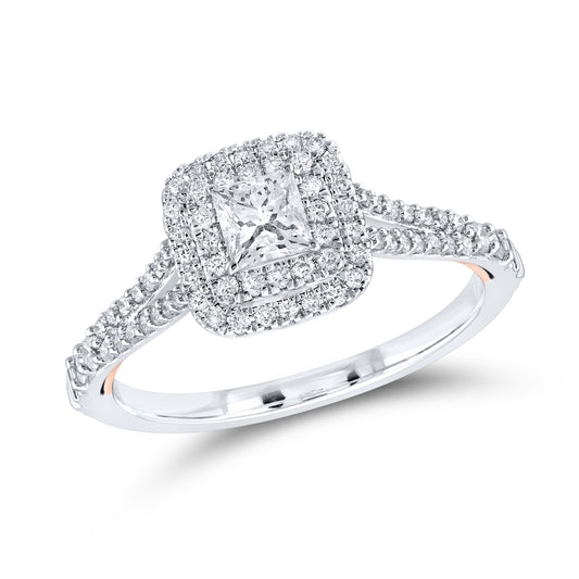 14KT WHITE GOLD 0.75 CTW DIAMOND ENGAGEMENT RING
