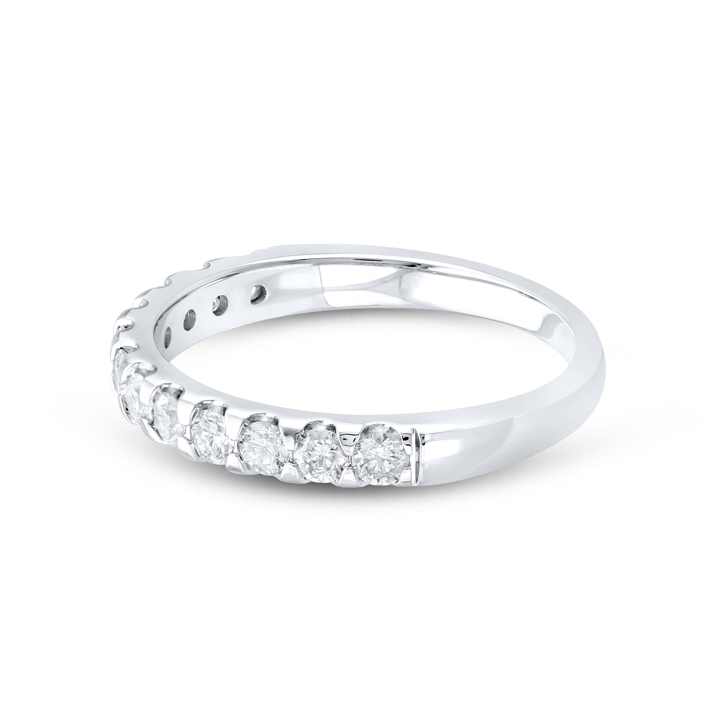 14kt White Gold 0.60 CTW Natural Diamond Band