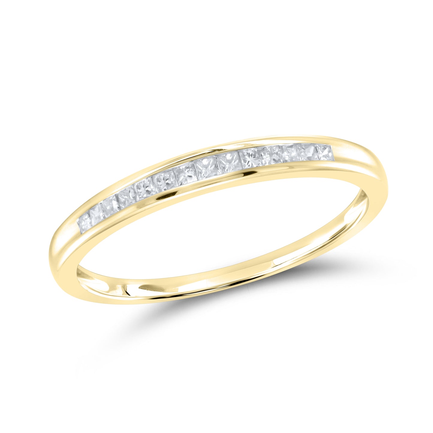 14kt Yellow Gold 0.16 CTW Ladies Diamond Band