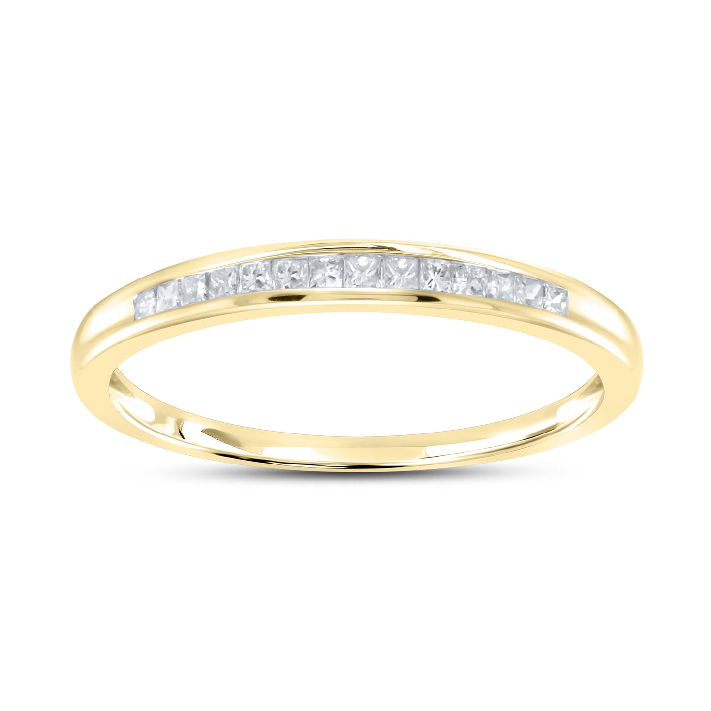 14kt Yellow Gold 0.16 CTW Ladies Diamond Band