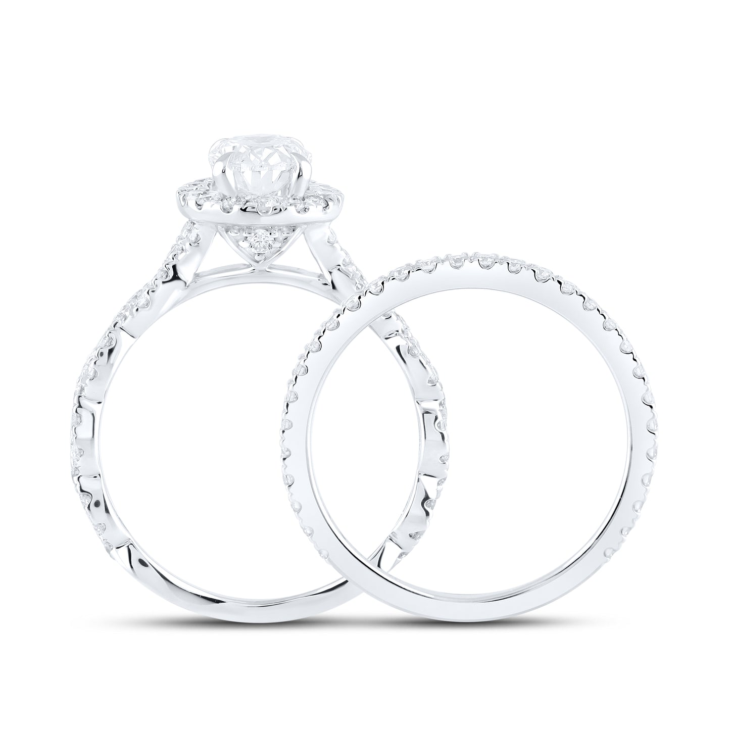 14kt White Gold 2 CTW Oval Lab Diamond Ring