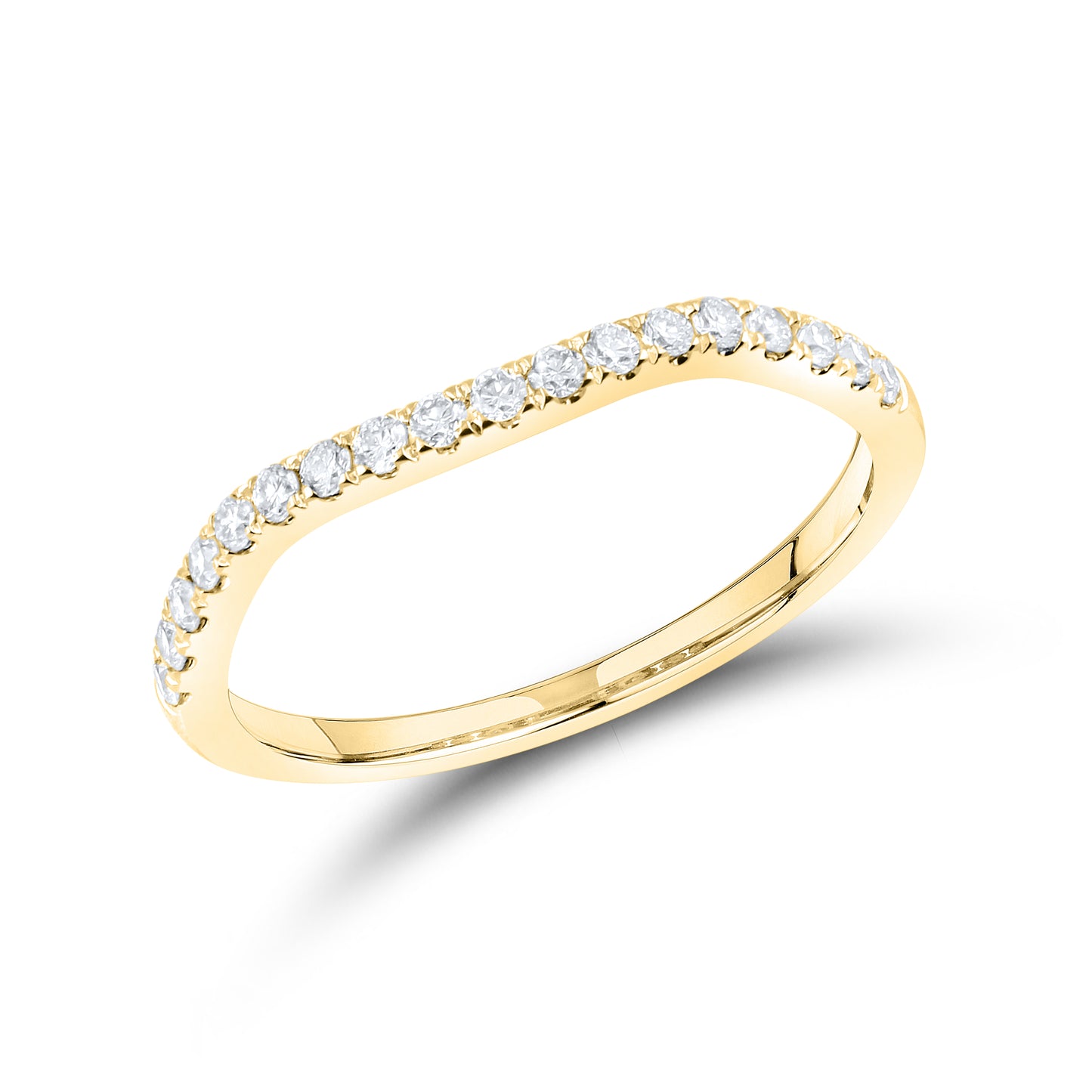 14kt Yellow Gold 1.21 CTW  Lab Diamond Bridal Ring Set