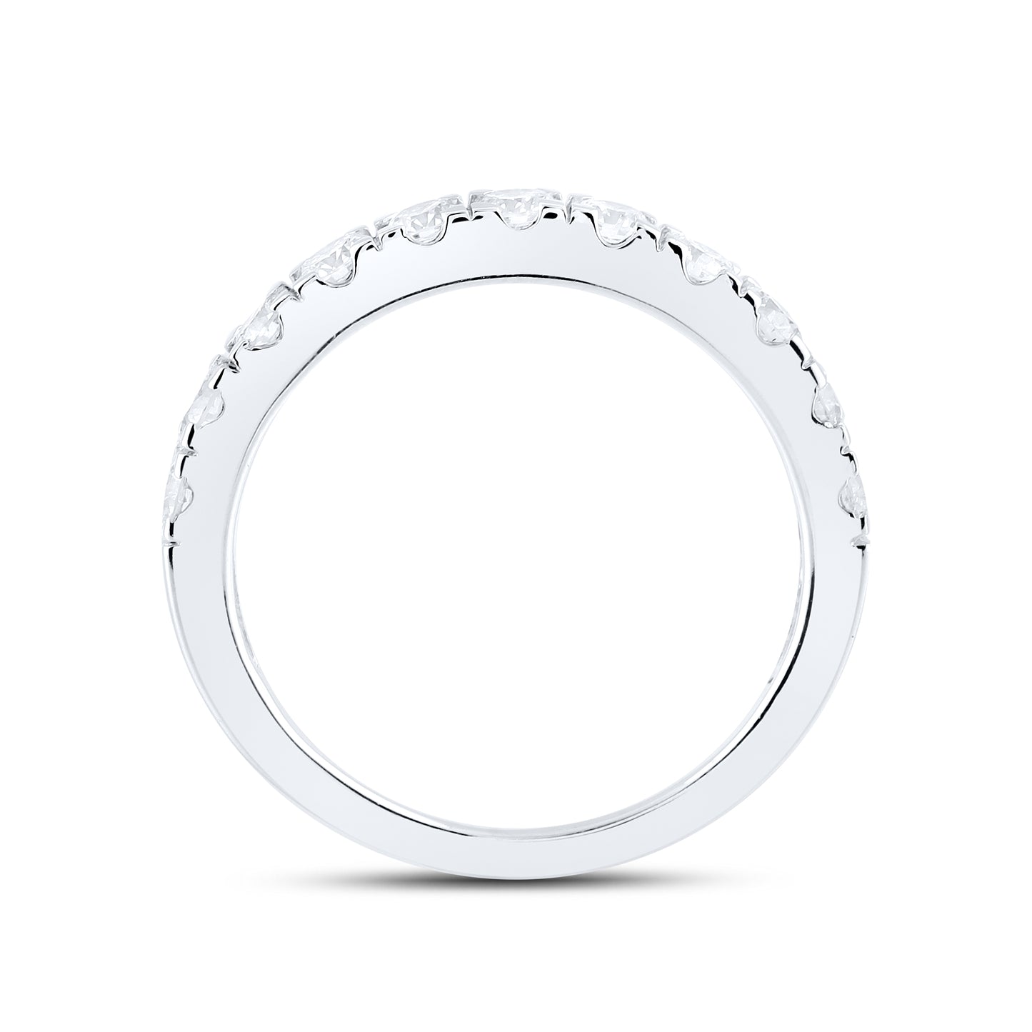14kt White Gold 3.5 CTW Princess Square Lab Diamond Engagement Bridal Ring Set