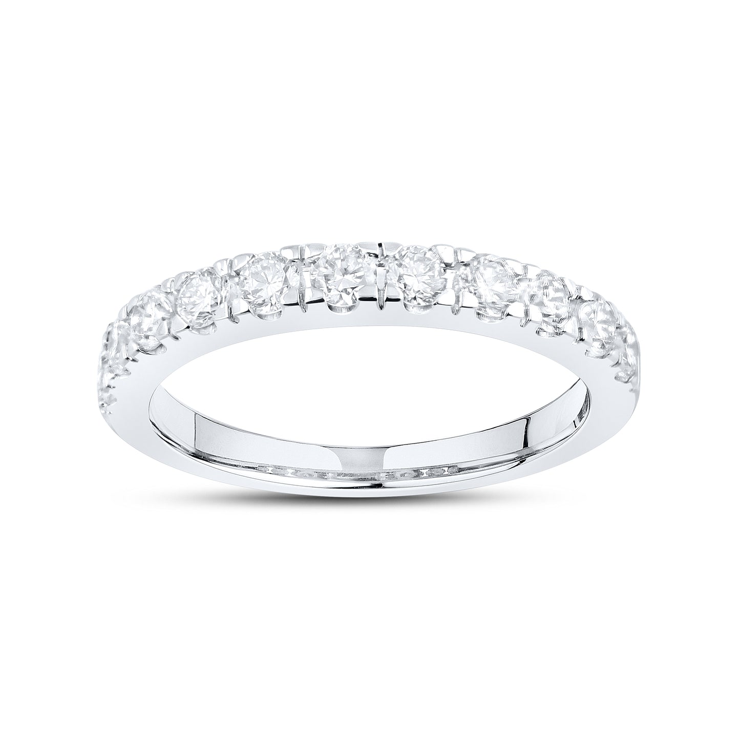 14kt White Gold 3.5 CTW Princess Square Lab Diamond Engagement Bridal Ring Set