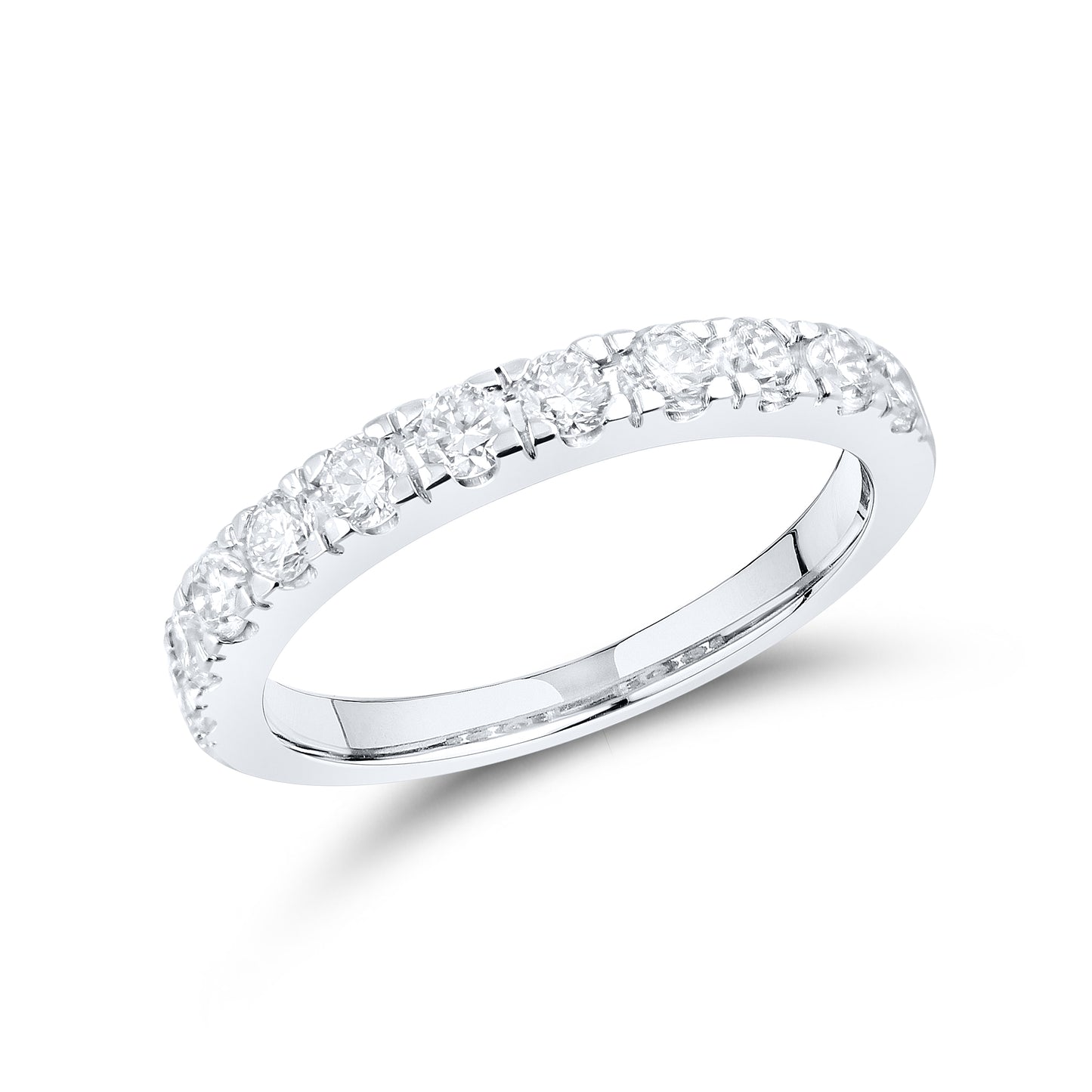 14kt White Gold 3.5 CTW Princess Square Lab Diamond Engagement Bridal Ring Set