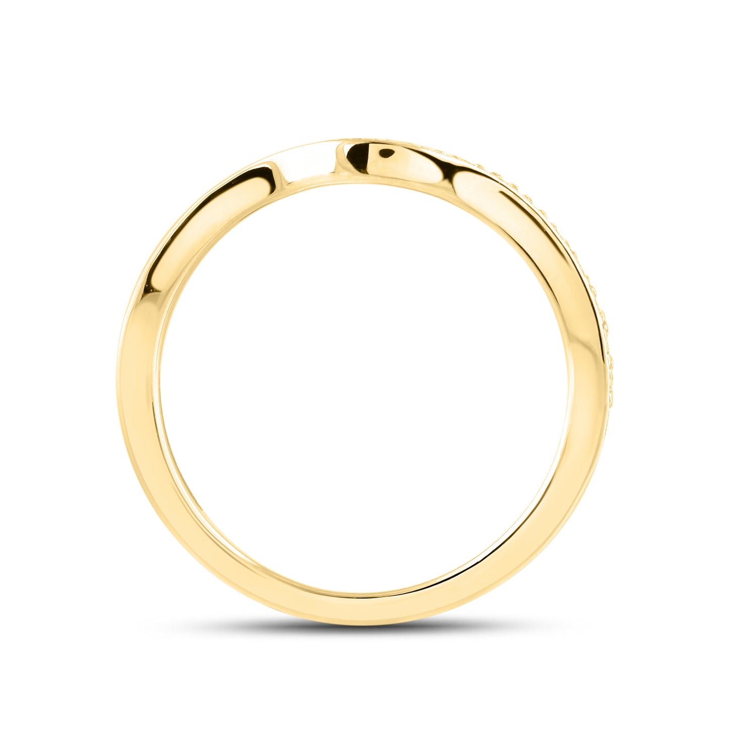 14kt Yellow Gold 1.25 CTW  Lab Diamond Bridal Ring Set