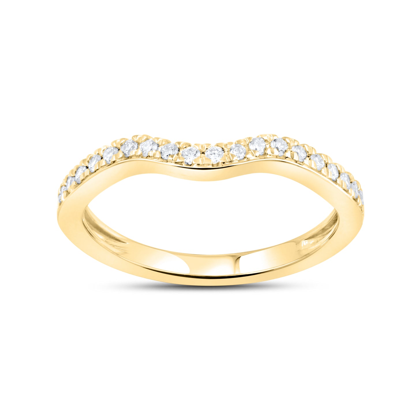 14kt Yellow Gold 1.25 CTW  Lab Diamond Bridal Ring Set