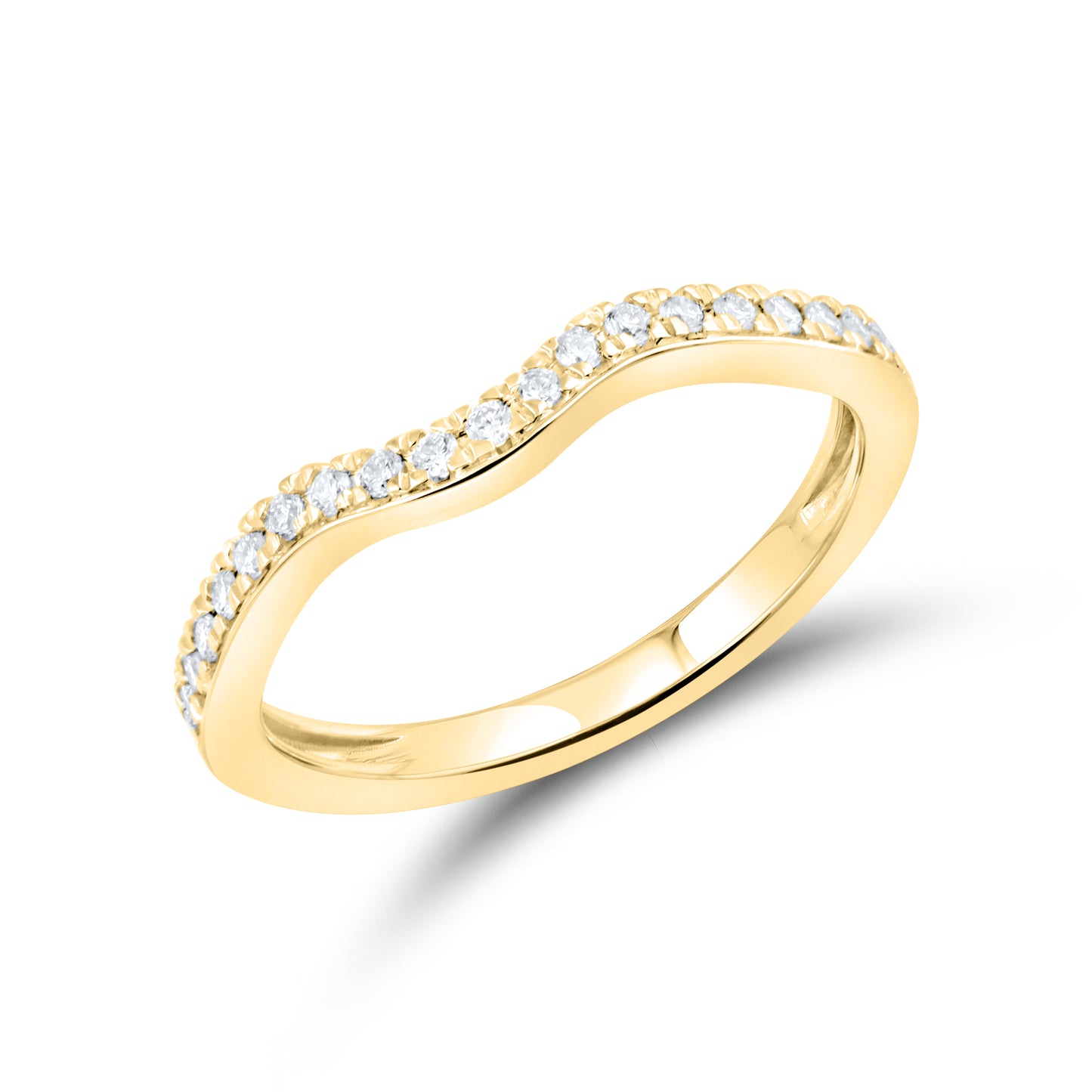 14kt Yellow Gold 1.25 CTW  Lab Diamond Bridal Ring Set