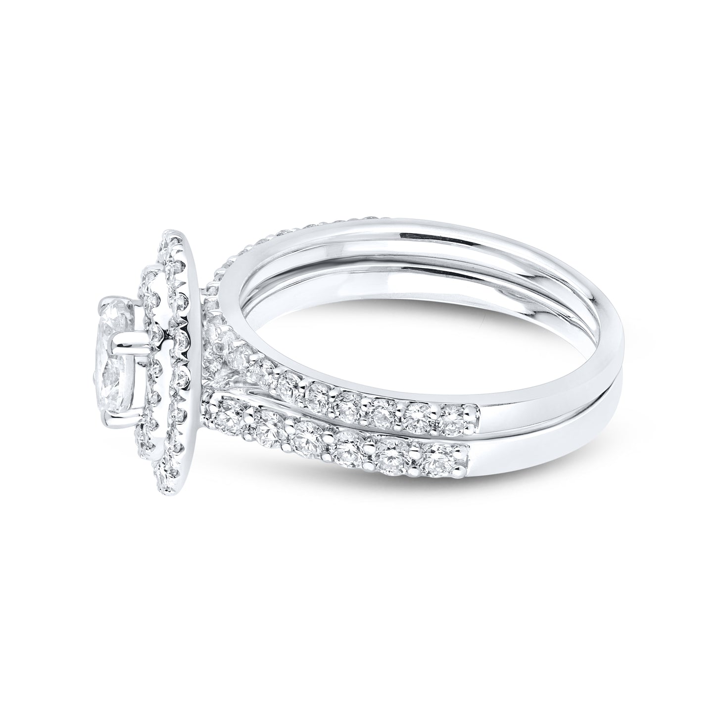 10kt White Gold 1.66 CTW Lab Diamond Ring