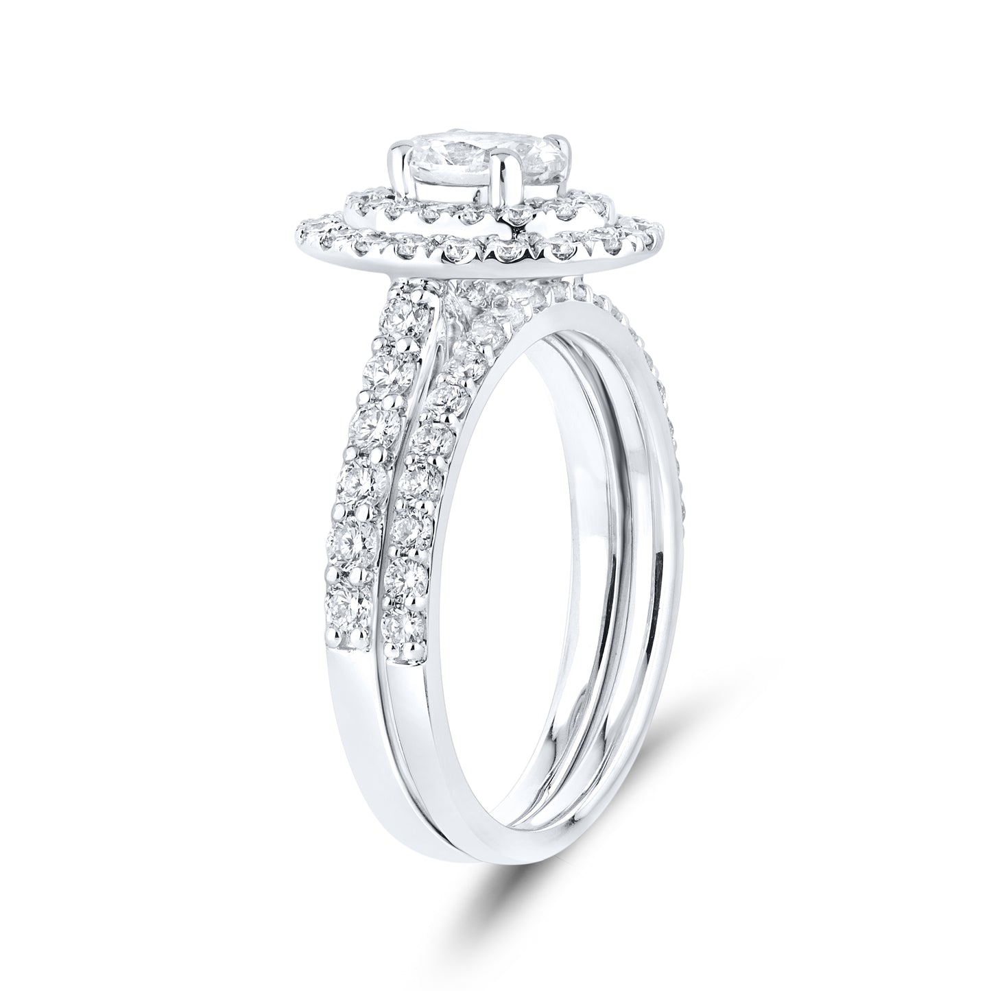 10kt White Gold 1.66 CTW Lab Diamond Ring