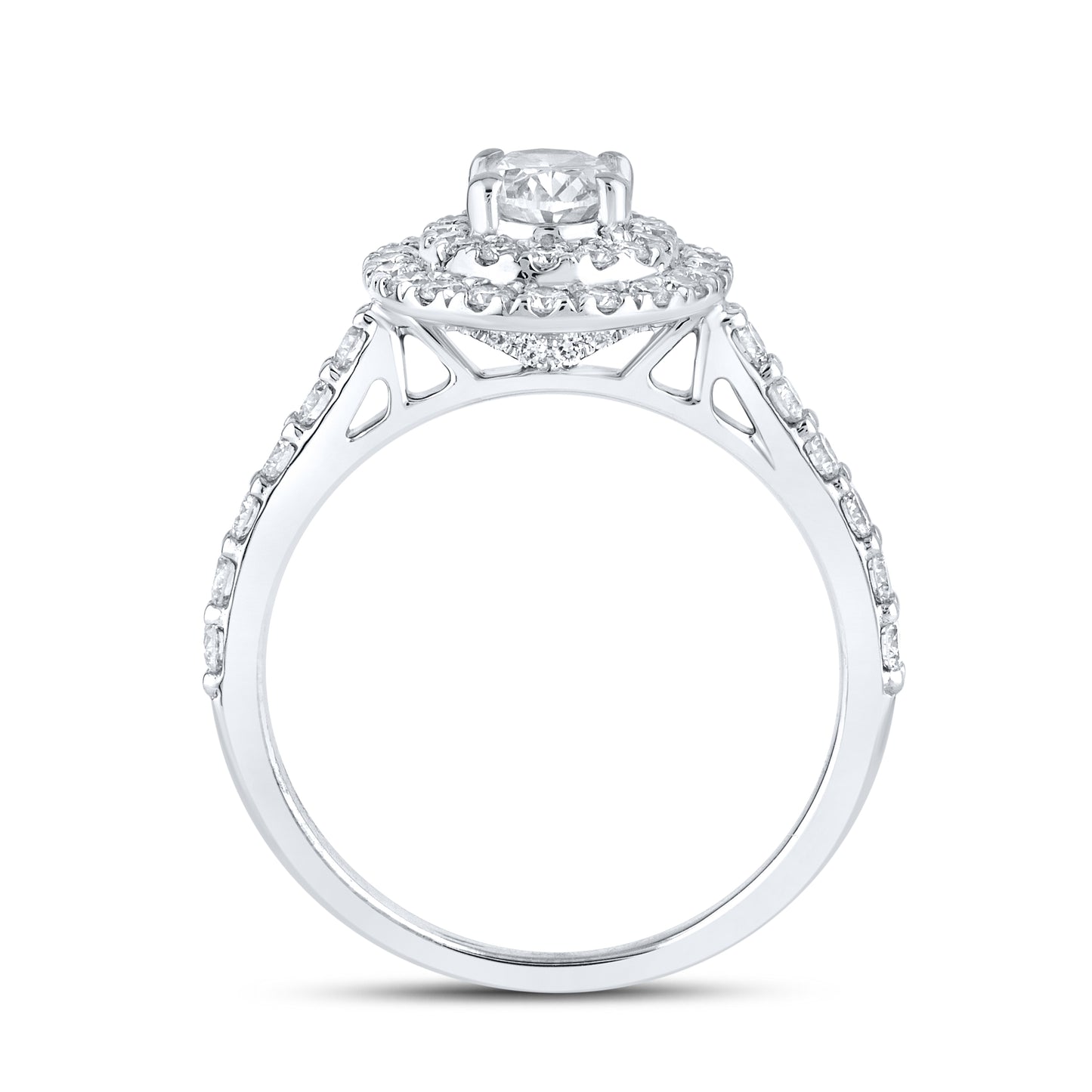 10kt White Gold 1.66 CTW Lab Diamond Ring