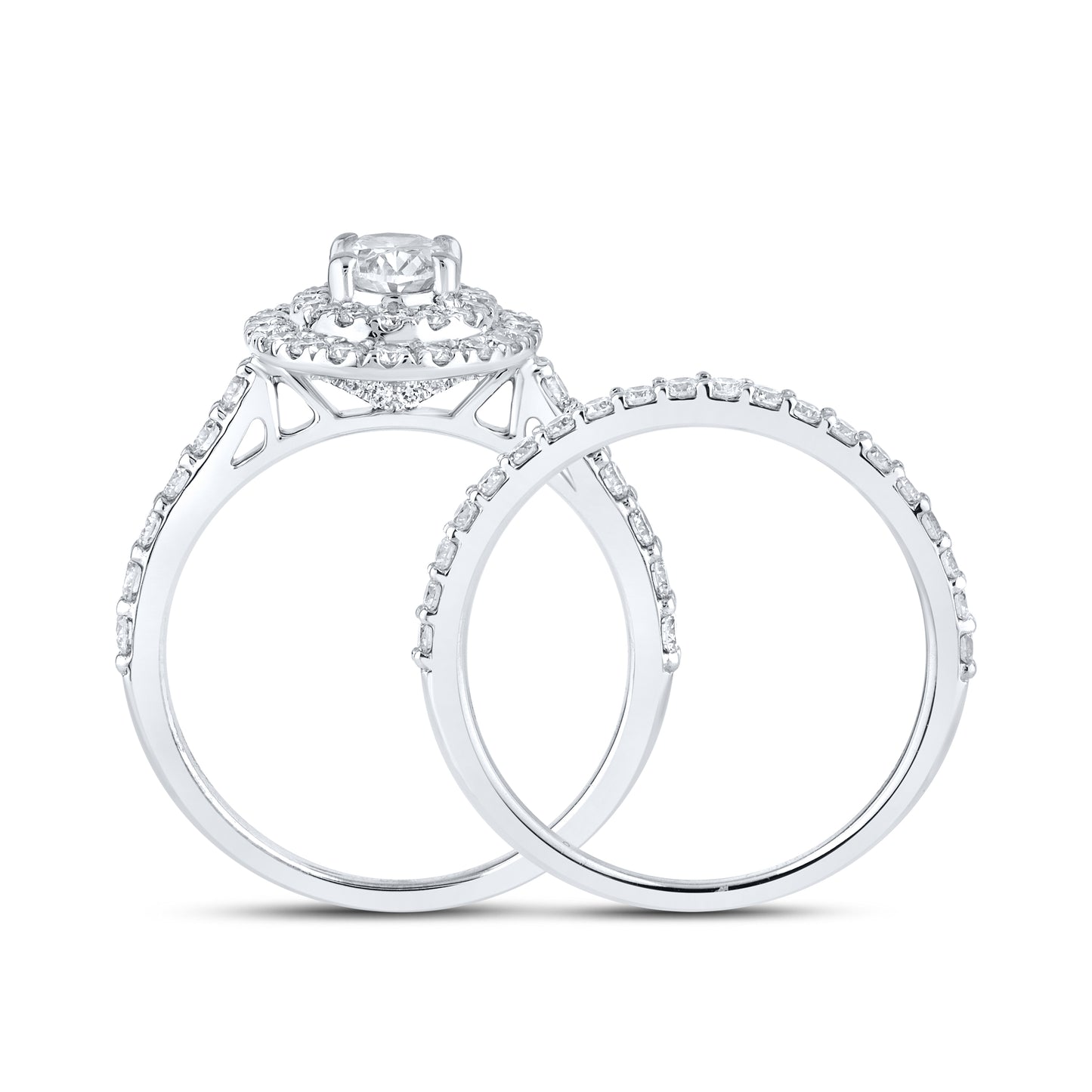 10kt White Gold 1.66 CTW Lab Diamond Ring
