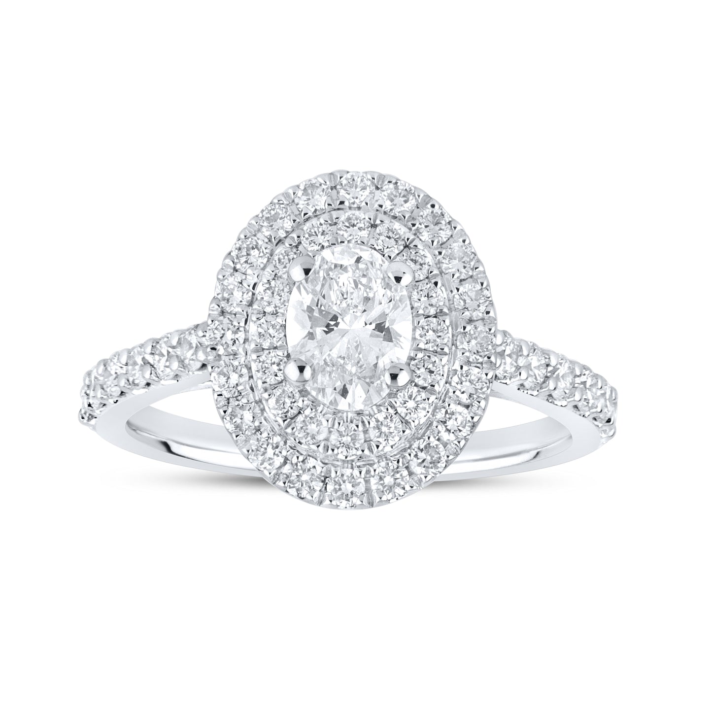 10kt White Gold 1.66 CTW Lab Diamond Ring