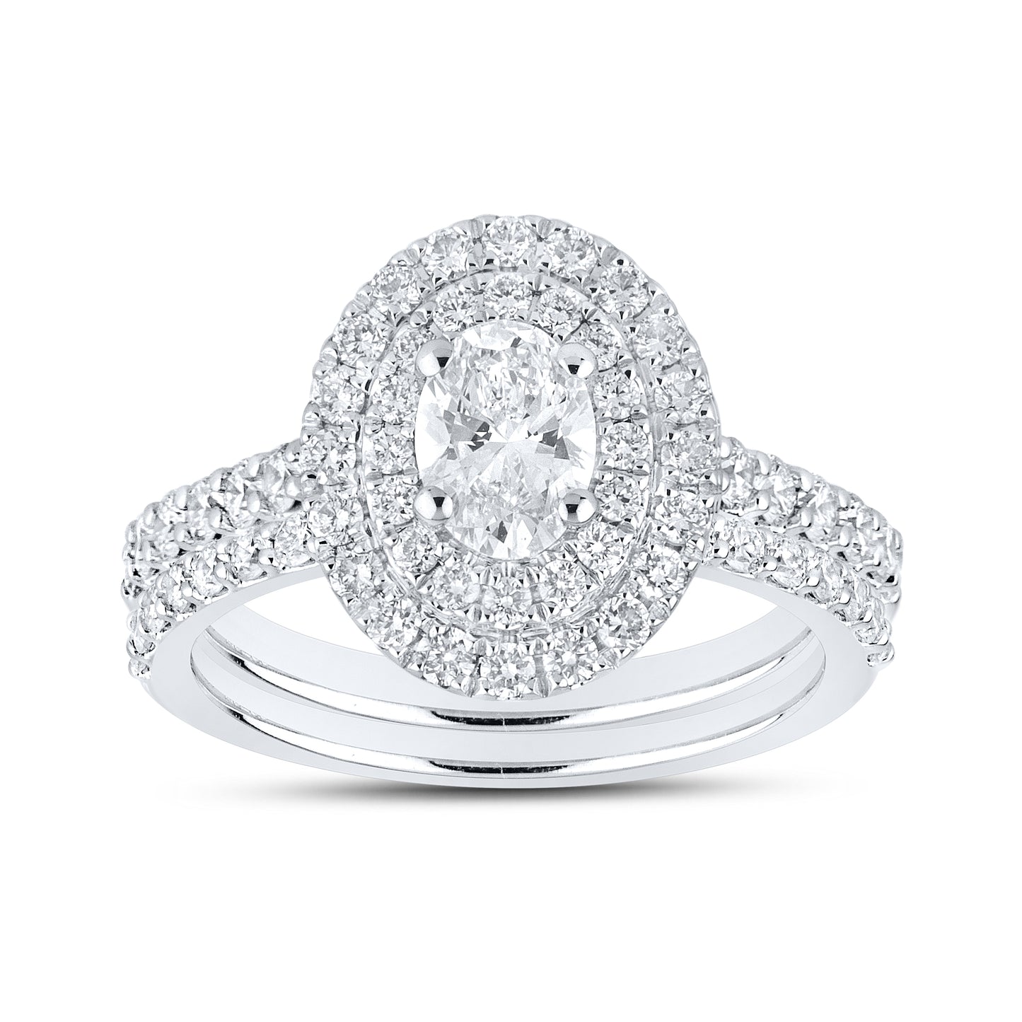 10kt White Gold 1.66 CTW Lab Diamond Ring