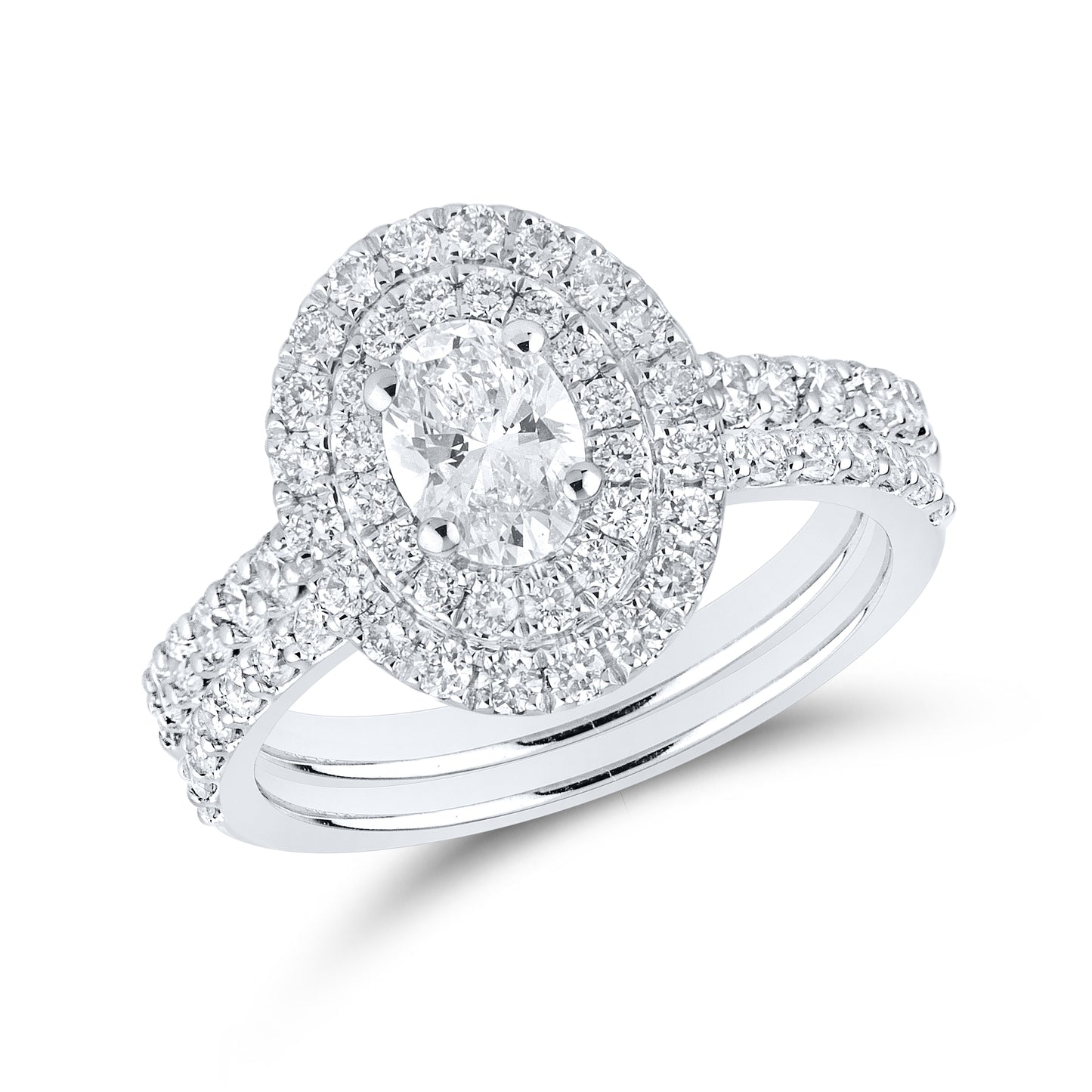 10kt White Gold 1.66 CTW Lab Diamond Ring