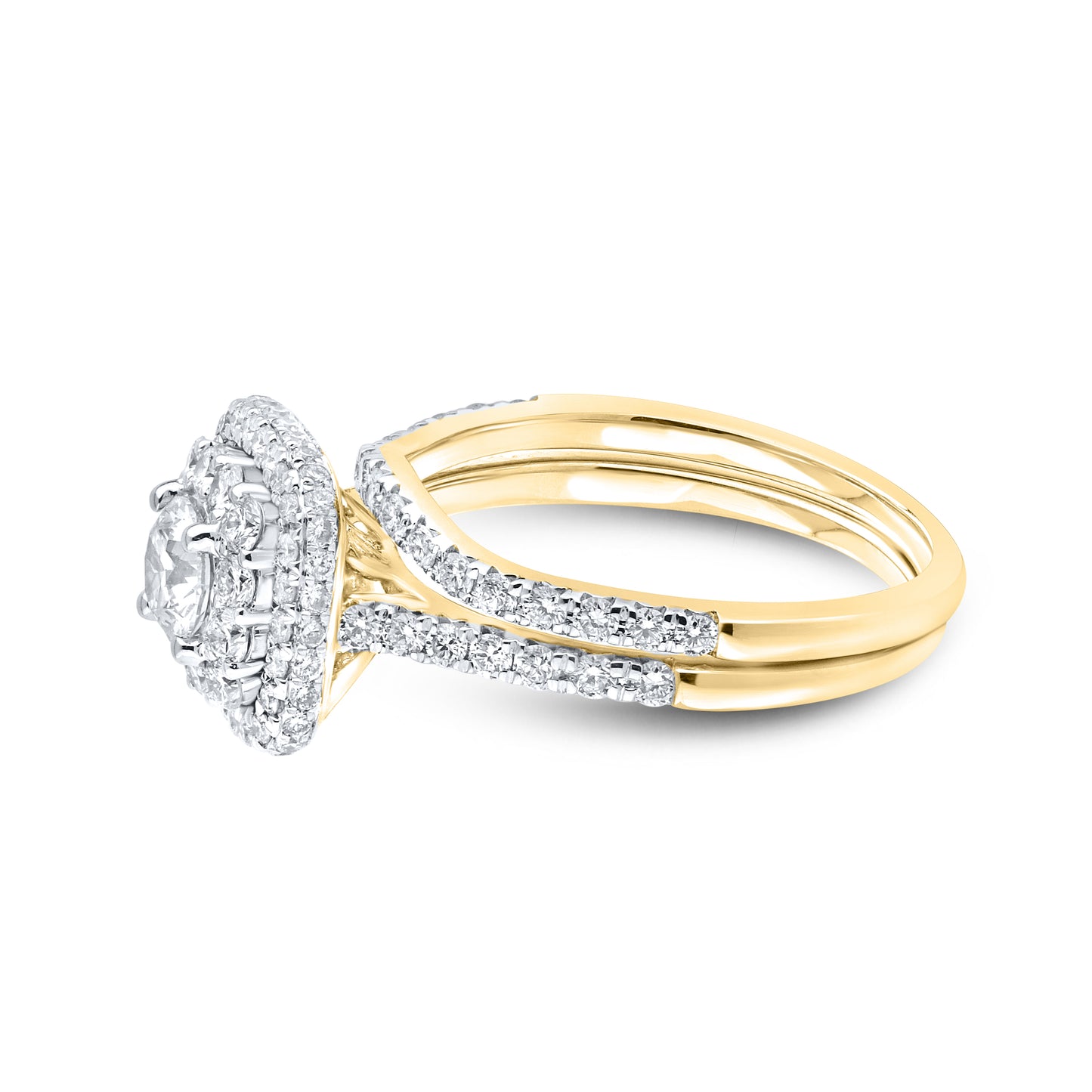 10kt Yellow Gold 1.54 CTW Lab Diamond Ring