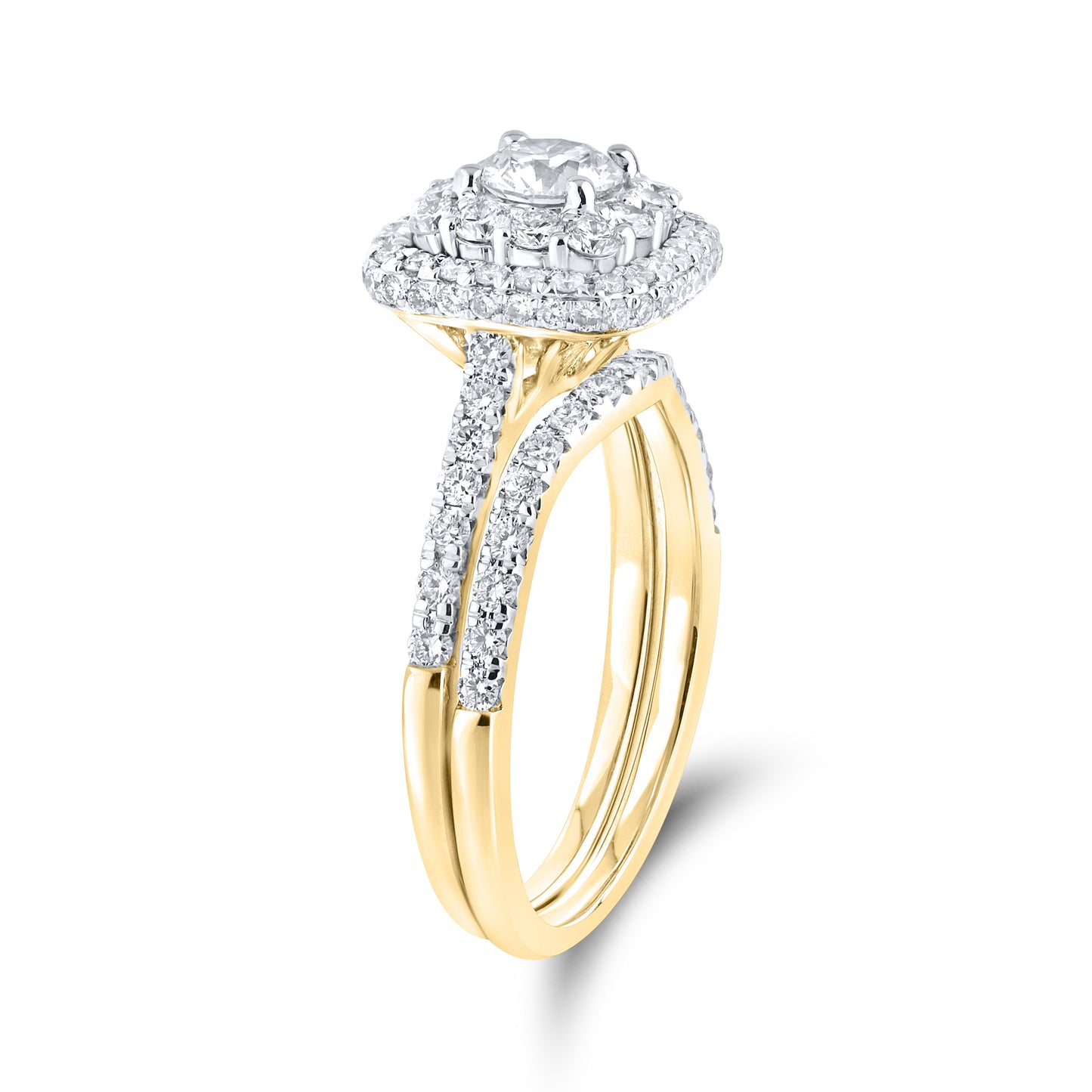 10kt Yellow Gold 1.54 CTW Lab Diamond Ring