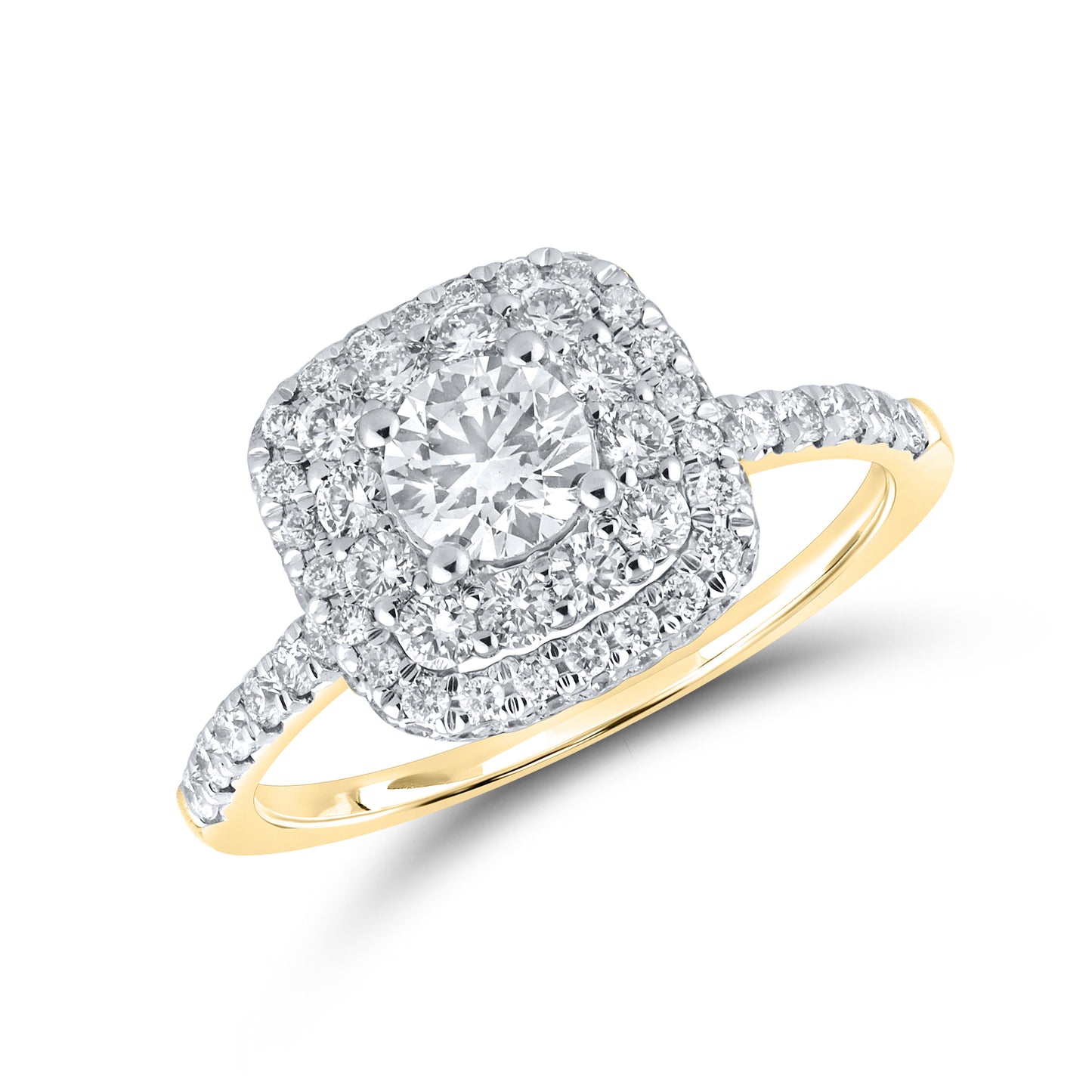 10kt Yellow Gold 1.54 CTW Lab Diamond Ring