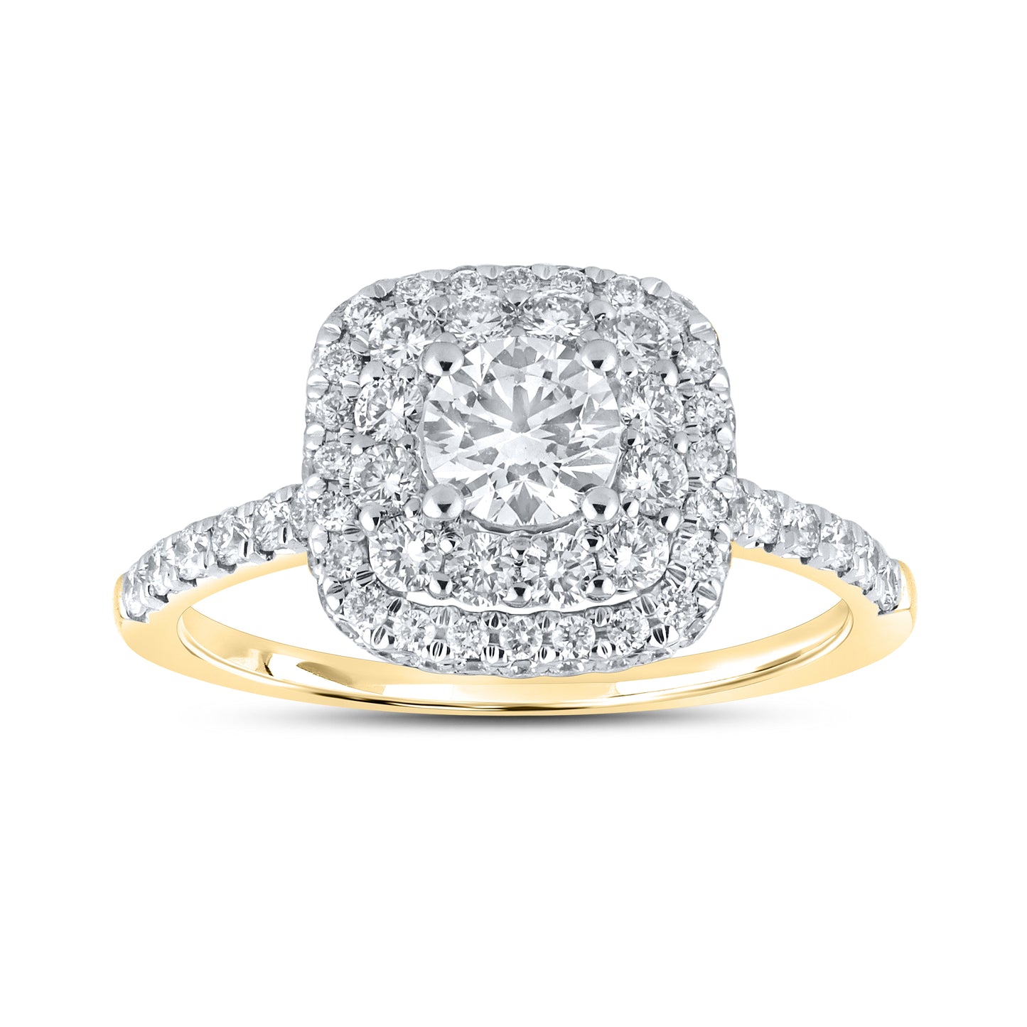 10kt Yellow Gold 1.54 CTW Lab Diamond Ring