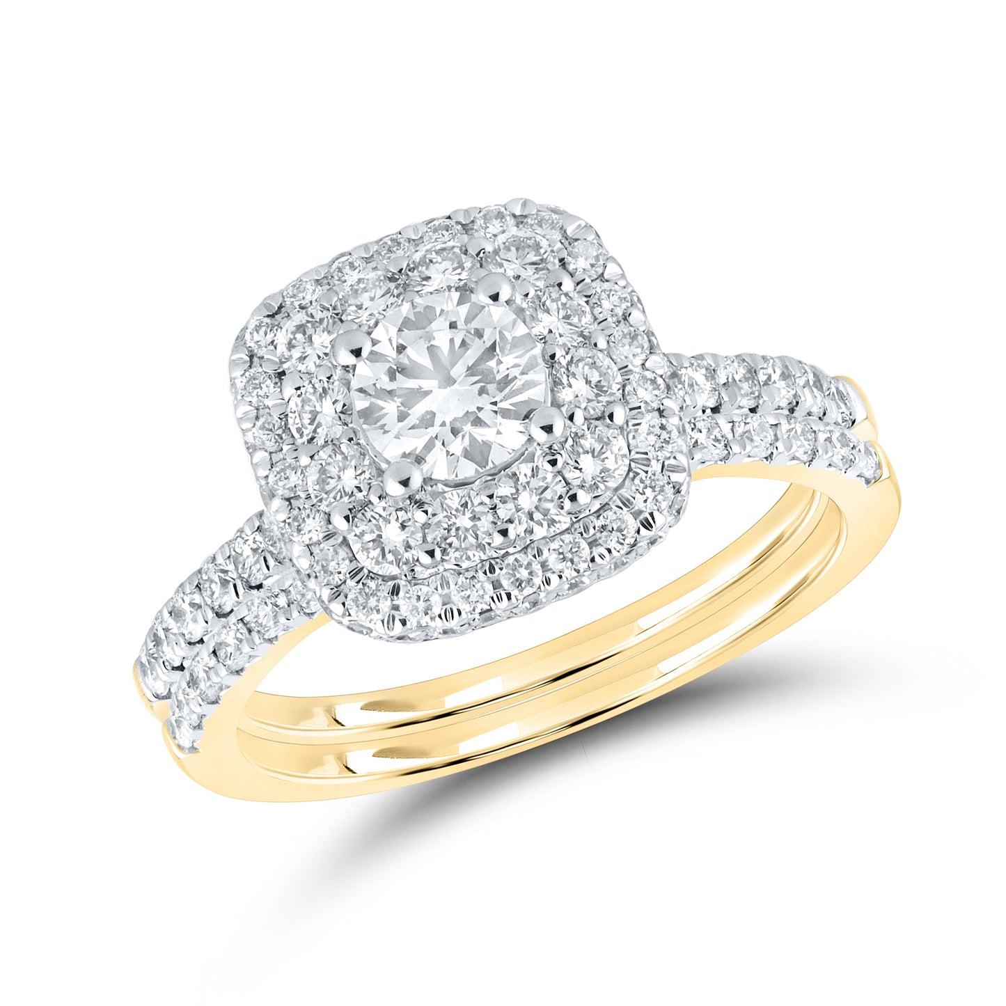 10kt Yellow Gold 1.54 CTW Lab Diamond Ring
